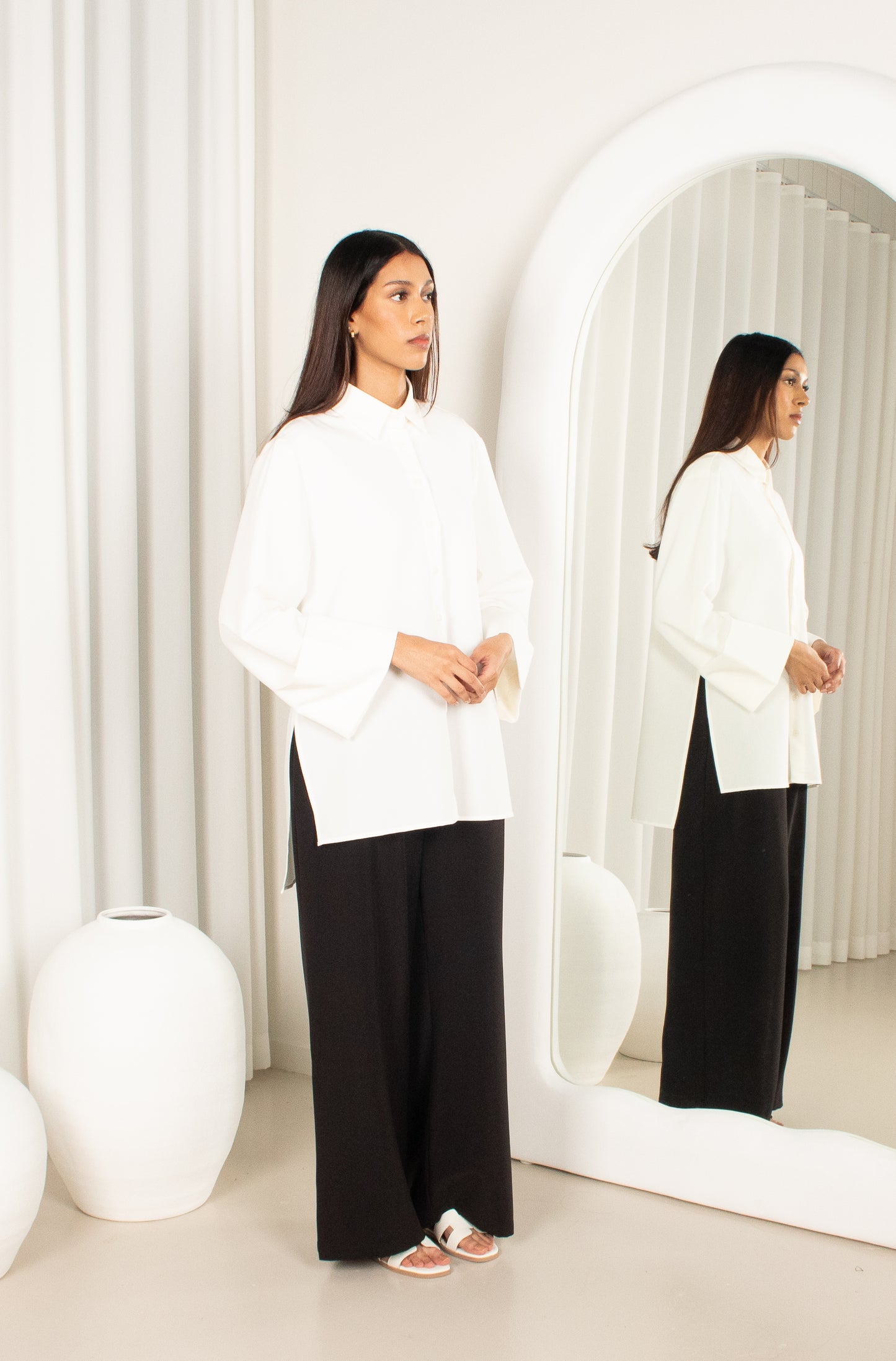 Nisa' Top - White
