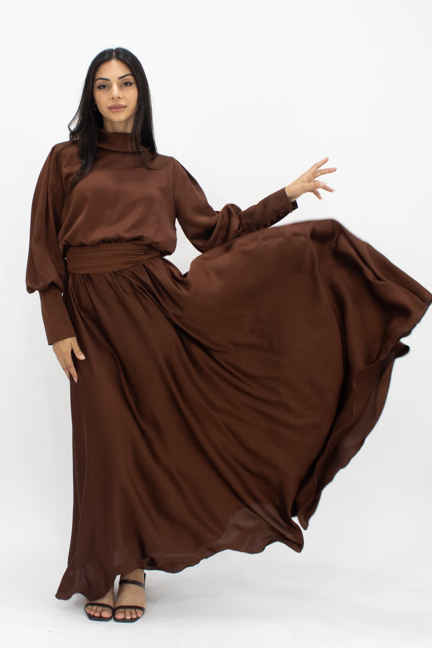 Kalani Dress - Brown