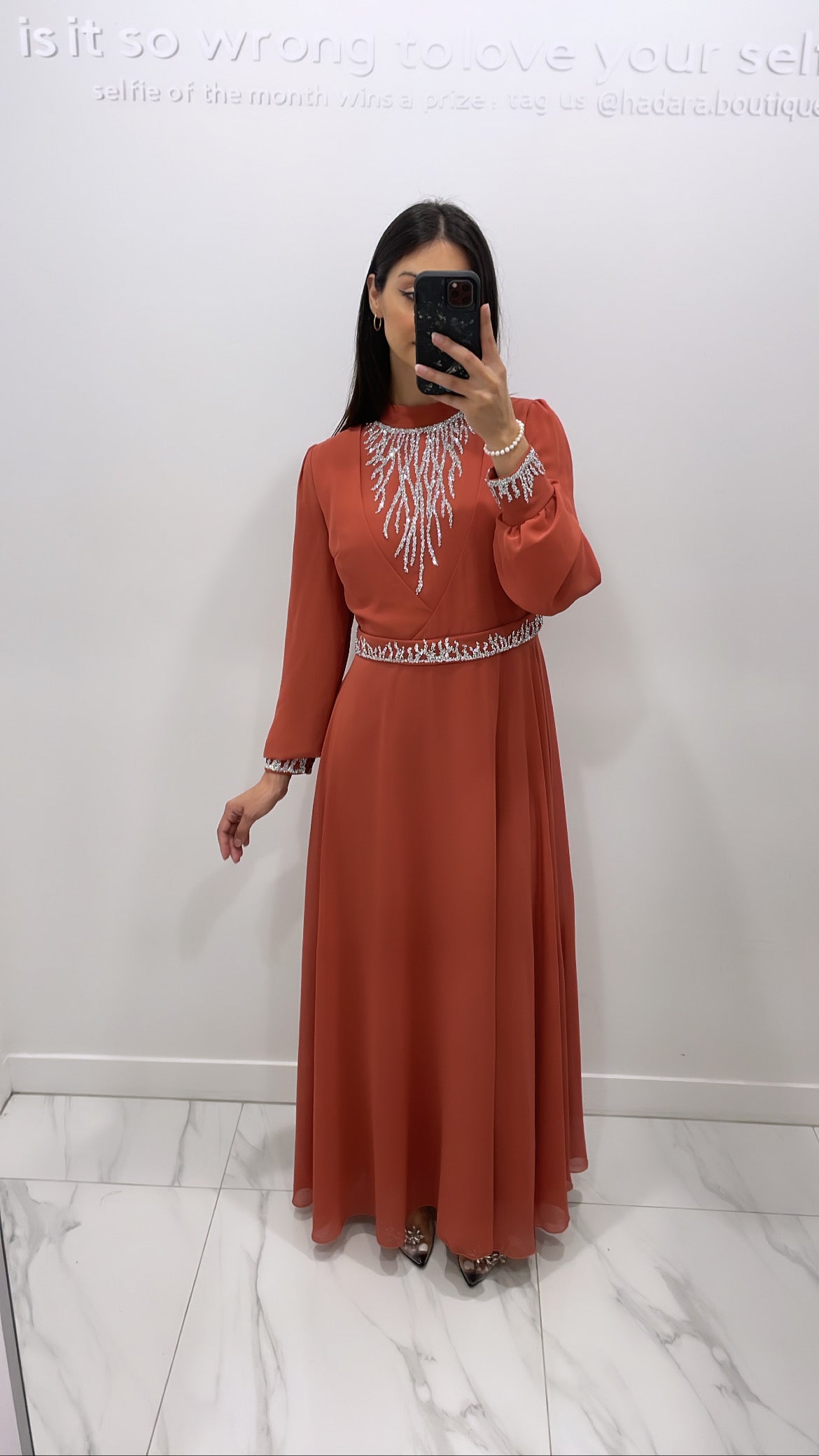 Savannah gown - Coral