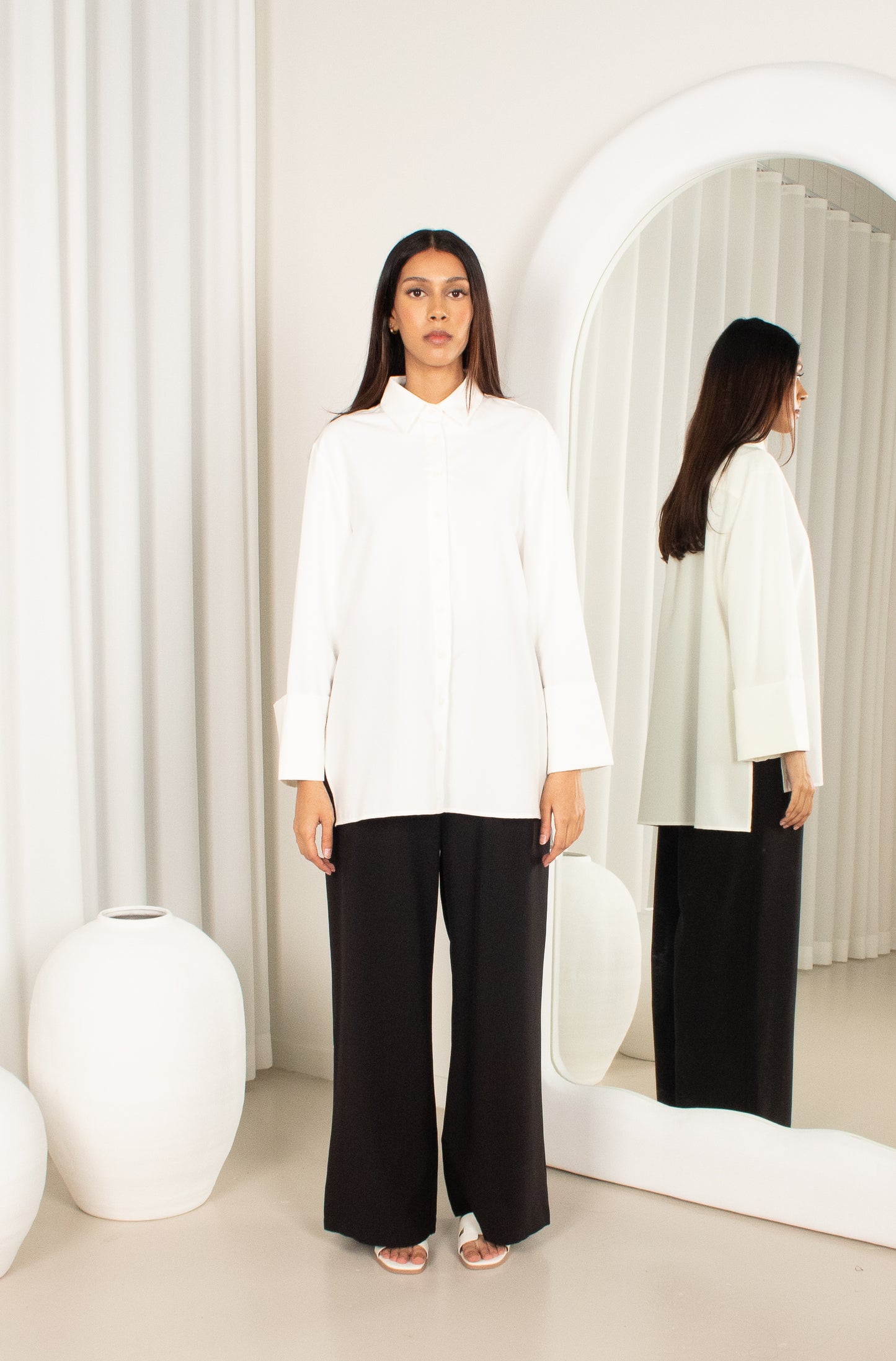 Nisa' Top - White