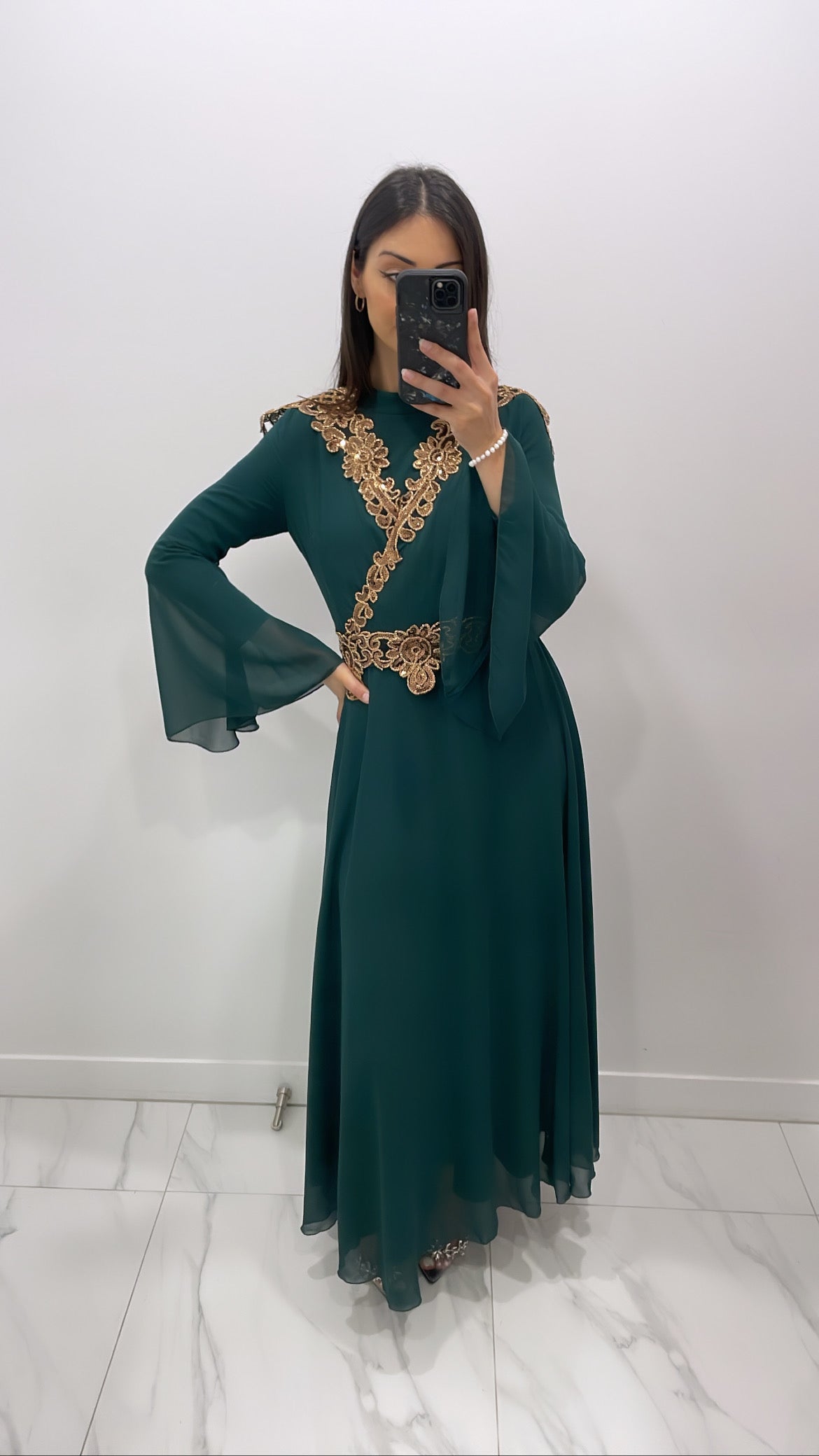 Lyra dress - Dark Emerald