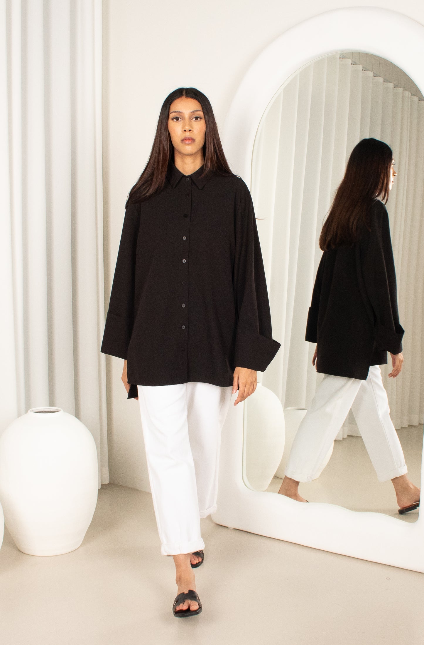 Nisa' Top - Black