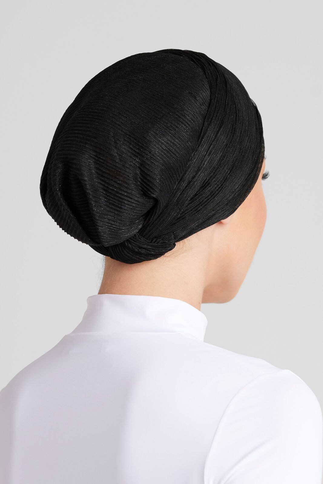BLACK LUREX TURBAN