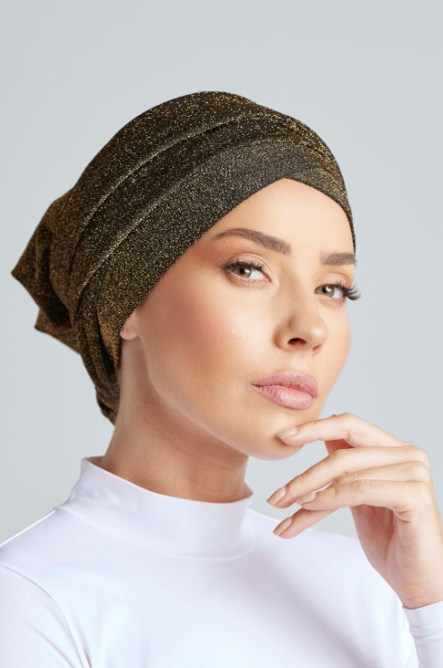 BRONZE SHIMMER TURBAN