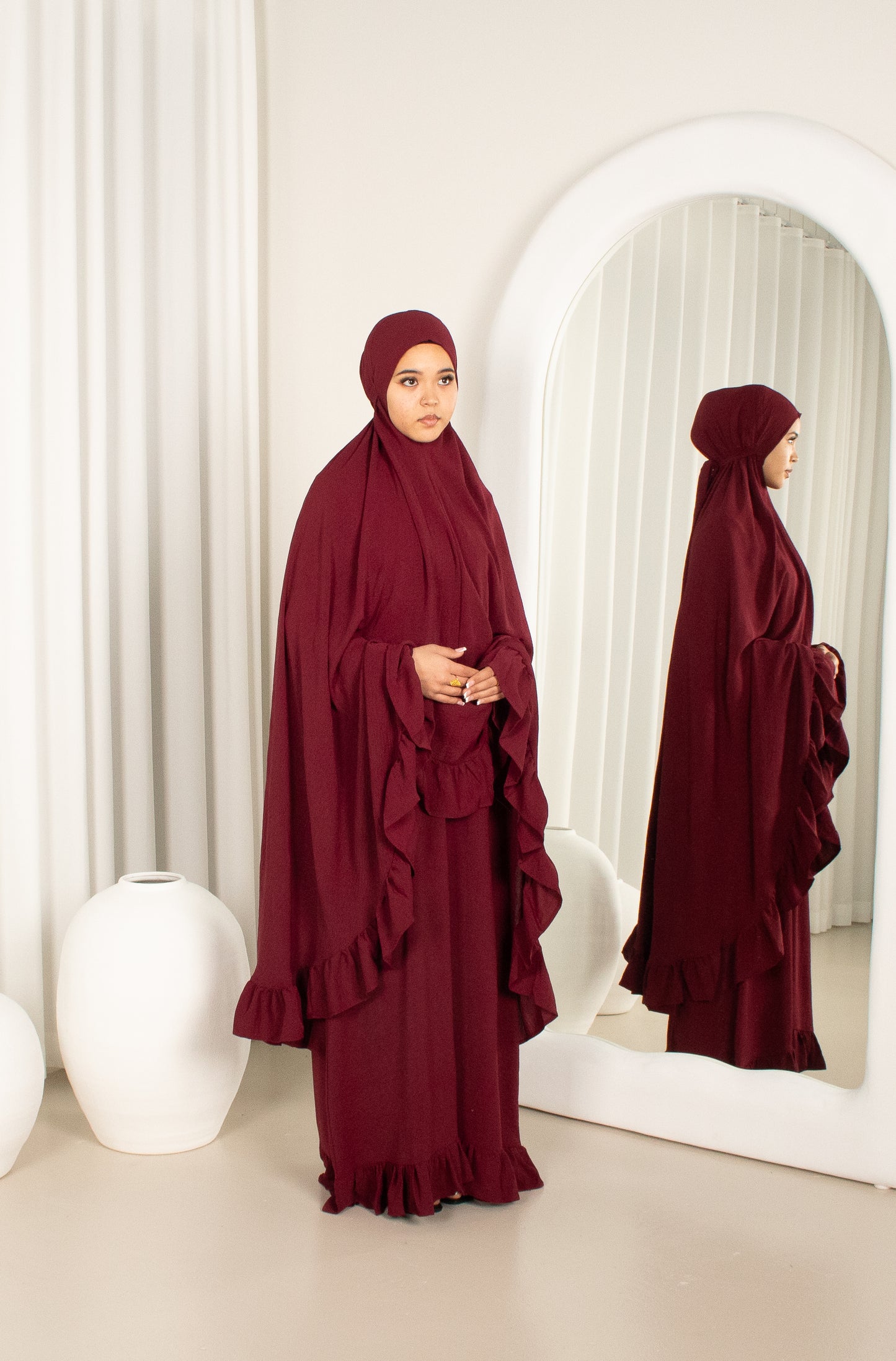 Anam Prayer Set - Burgundy