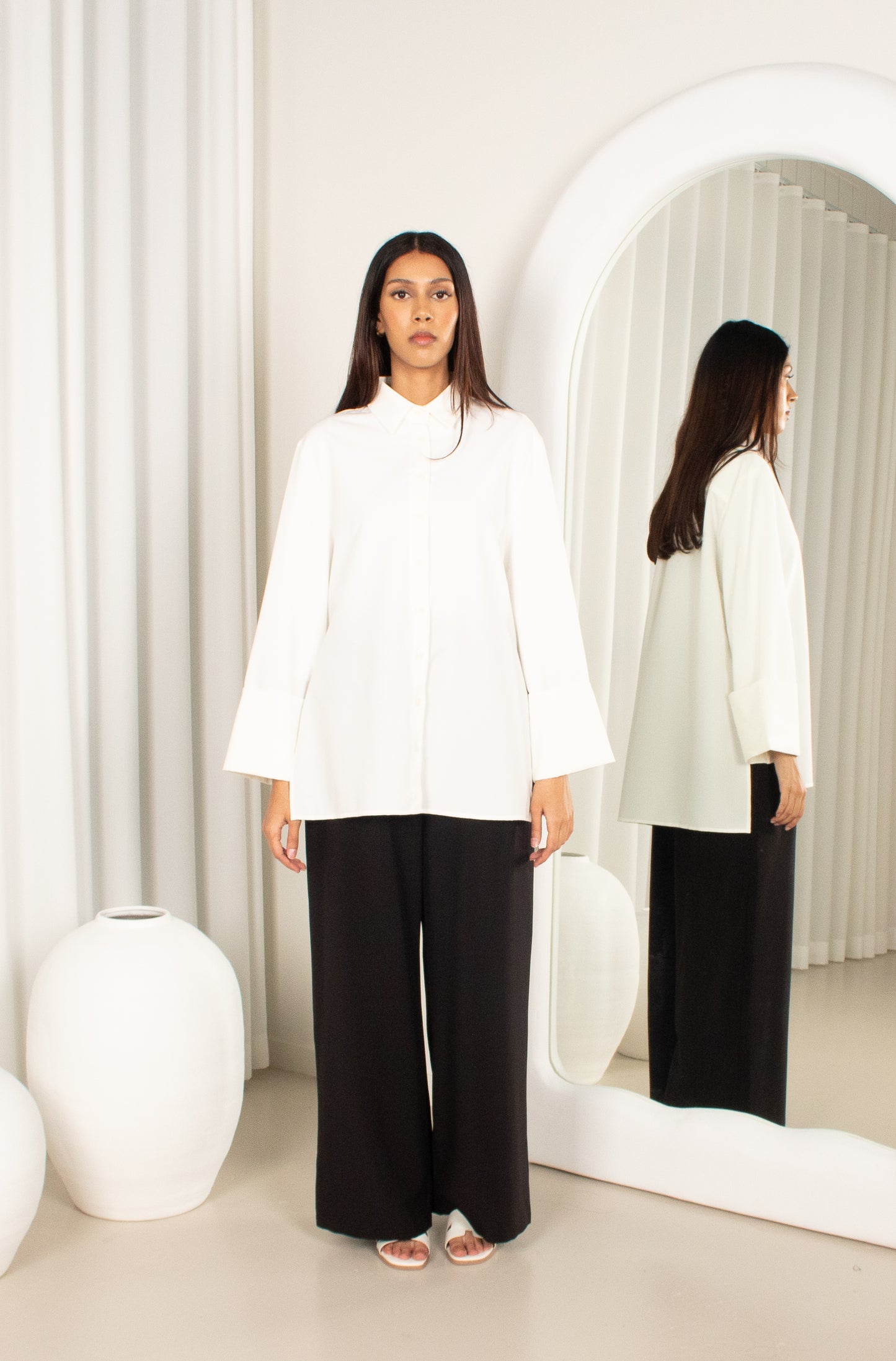 Nisa' Top - White