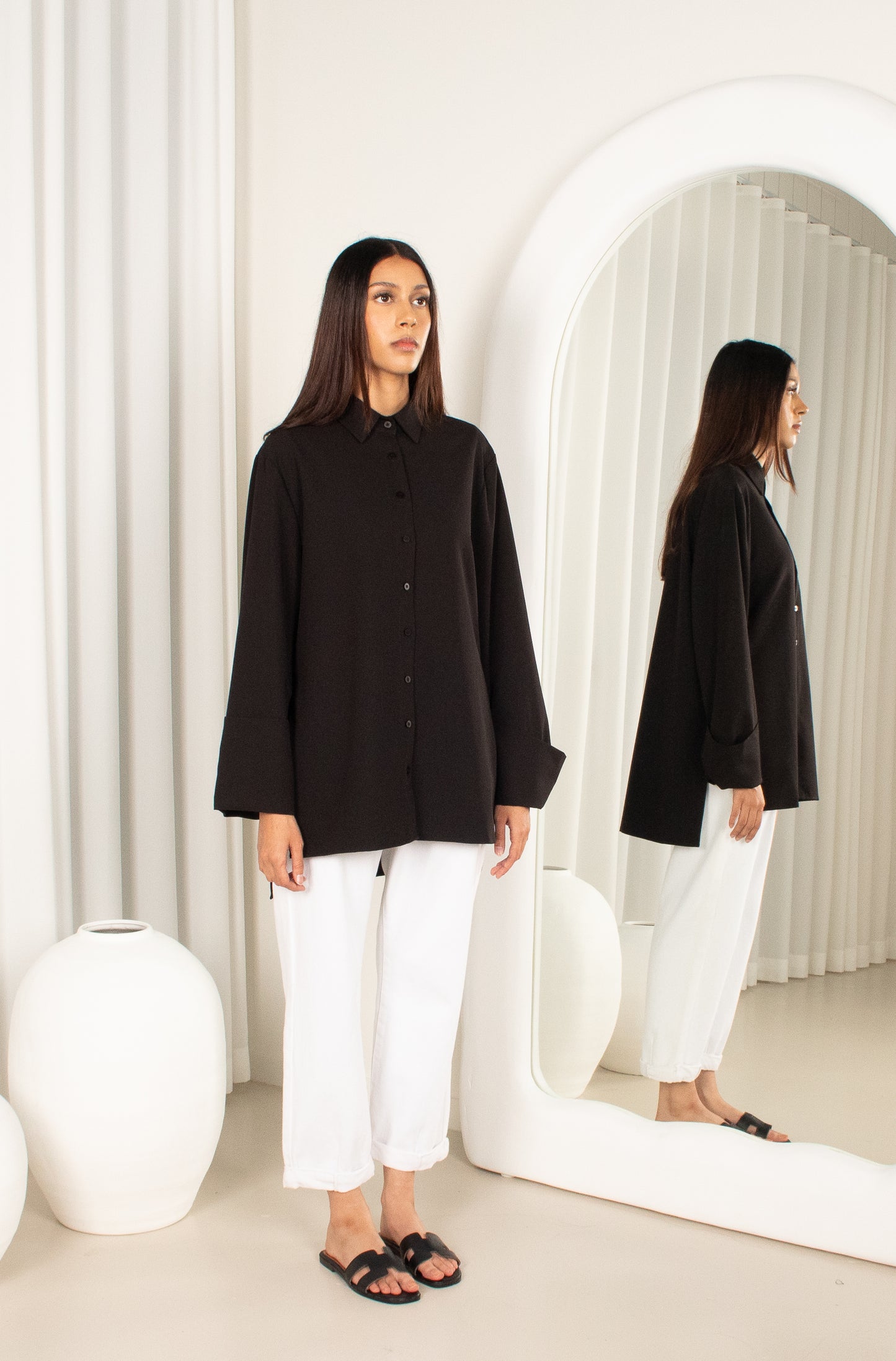 Nisa' Top - Black