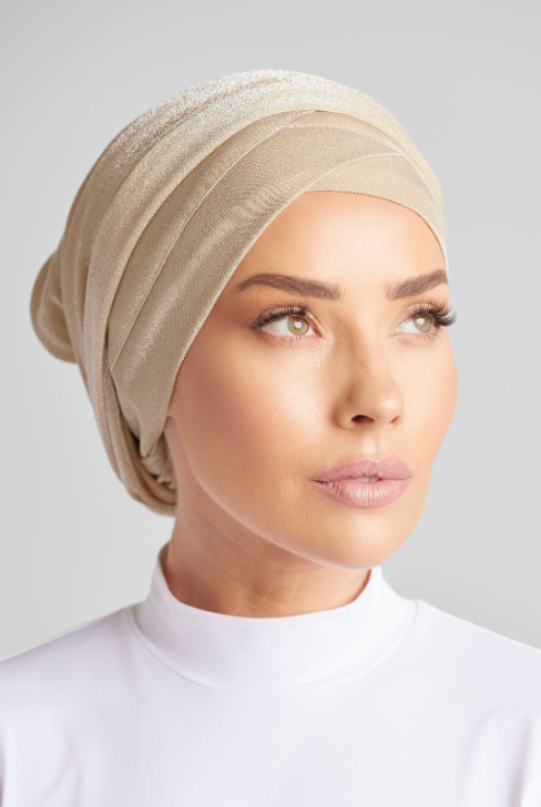 GOLD SHIMMER TURBAN
