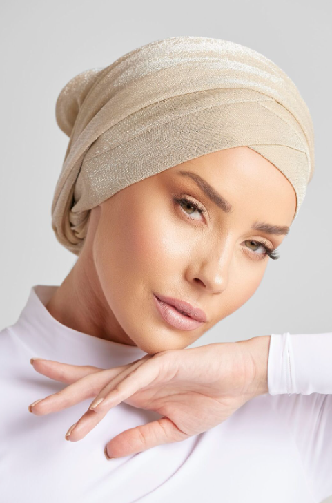 GOLD SHIMMER TURBAN