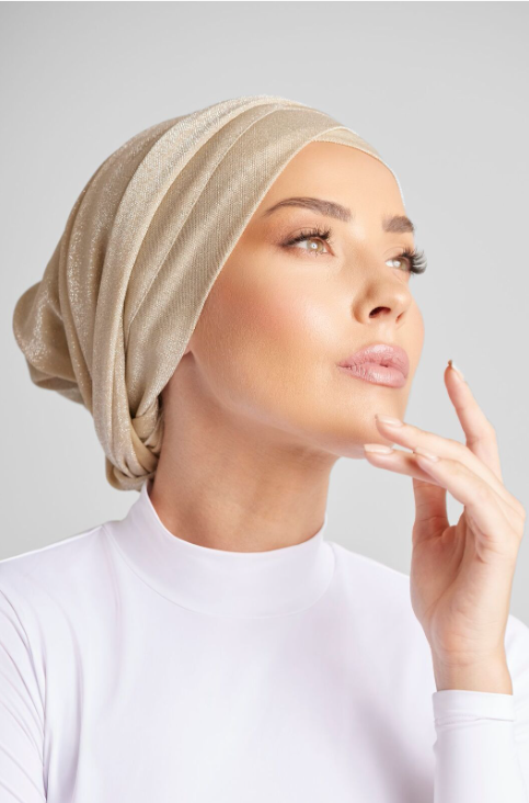 GOLD SHIMMER TURBAN