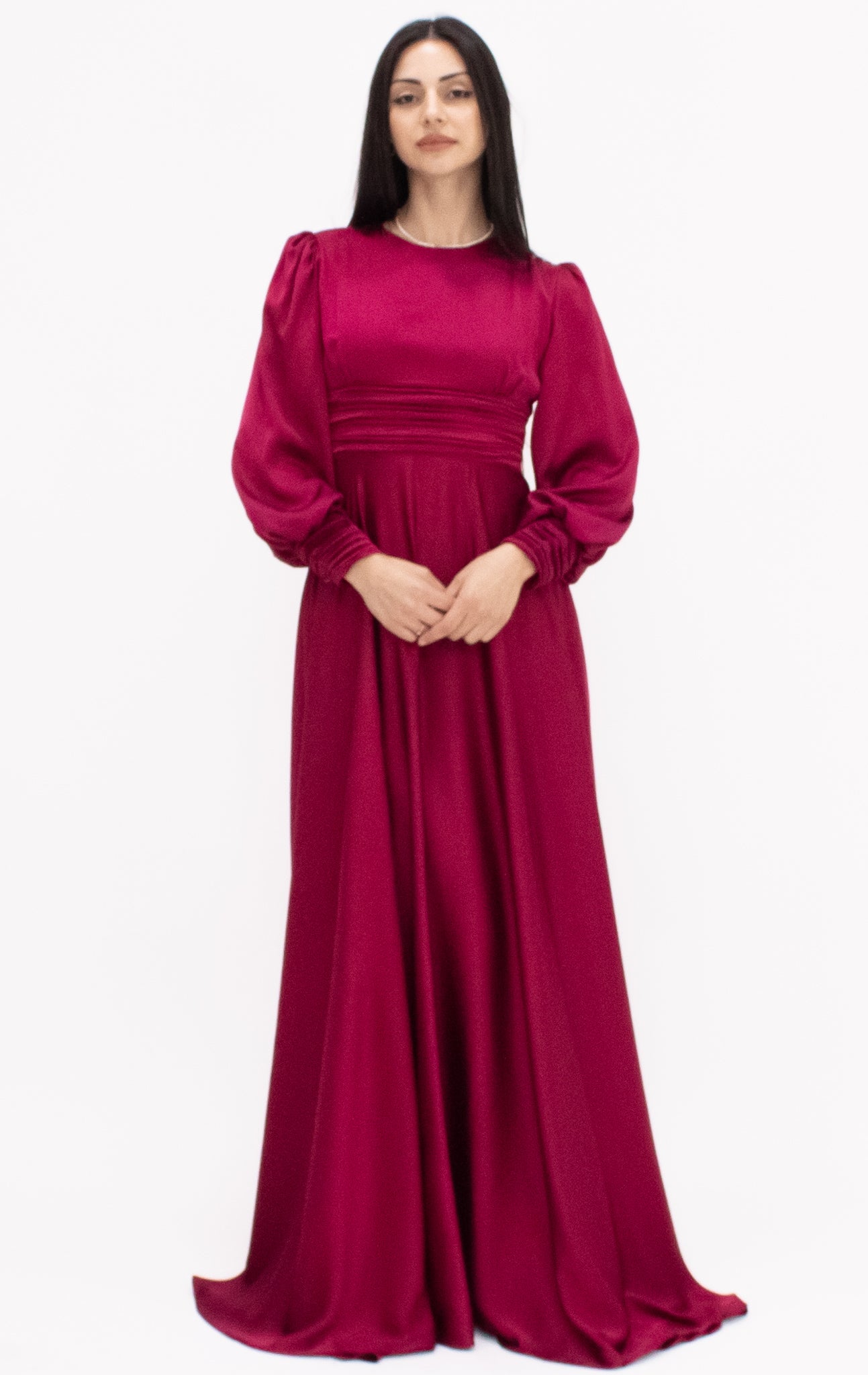 Annika Dress - Burgundy