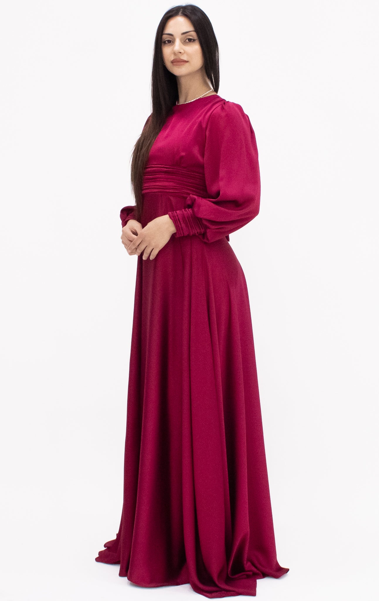 Annika Dress - Burgundy