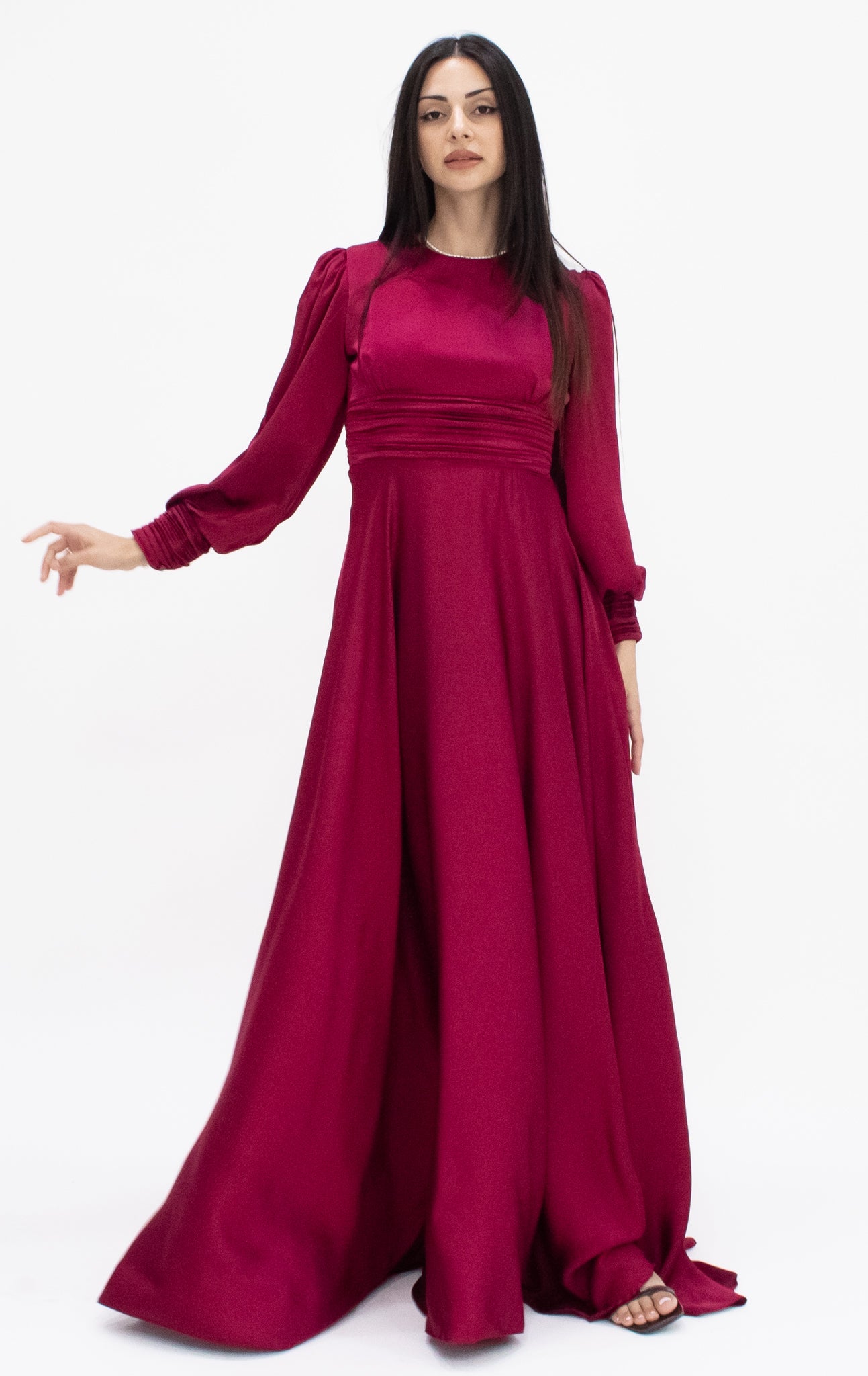Annika Dress - Burgundy