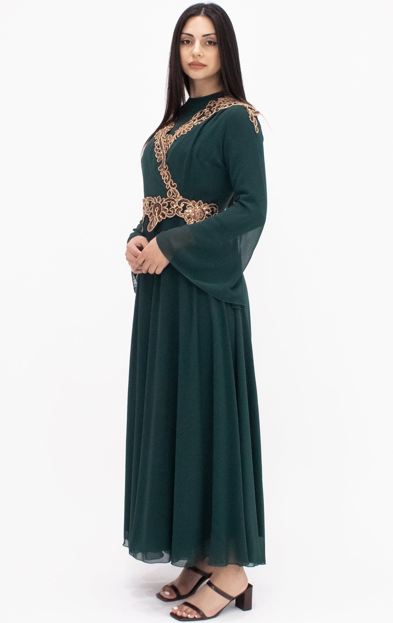 Lyra dress - Dark Emerald
