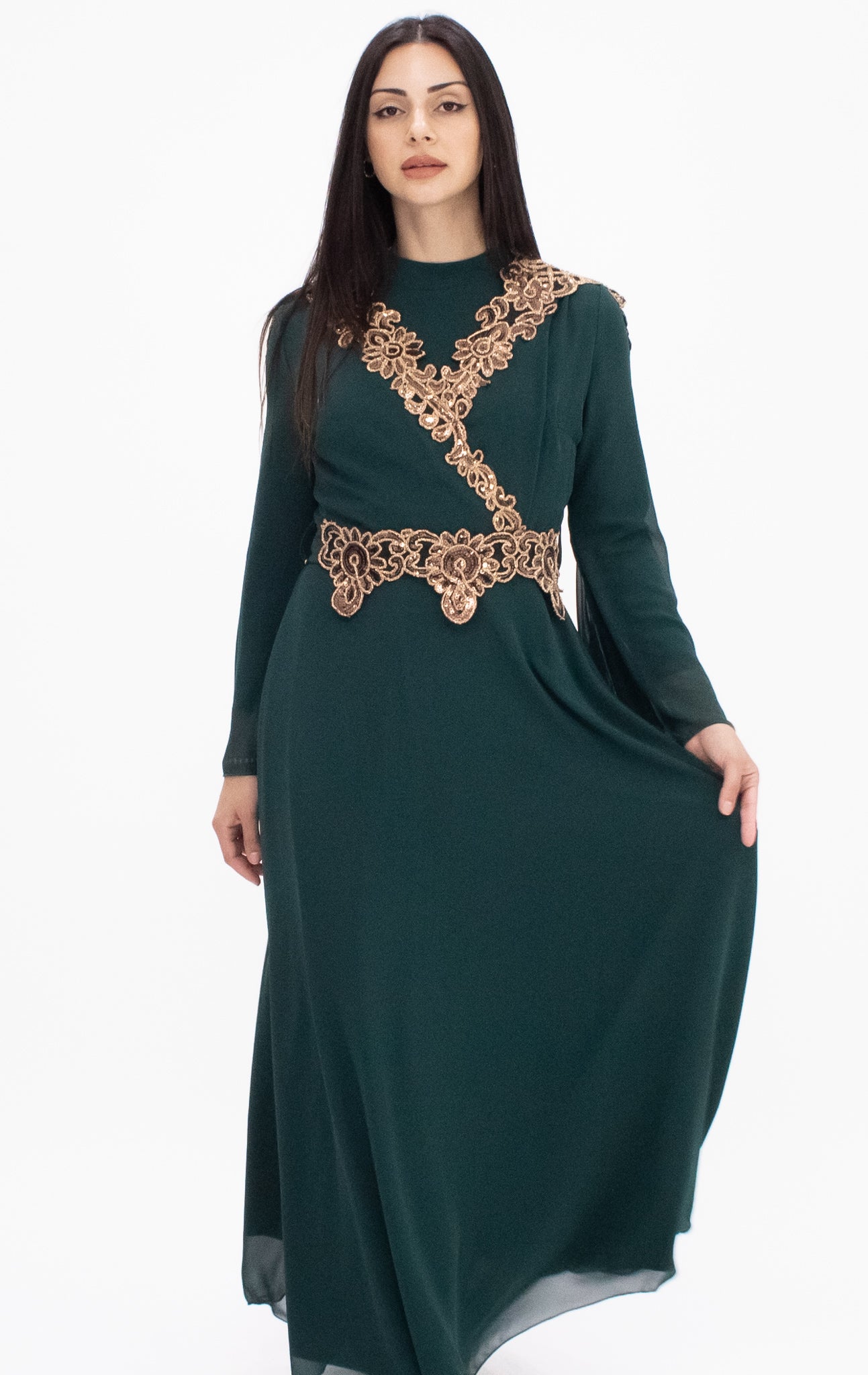Lyra dress - Dark Emerald