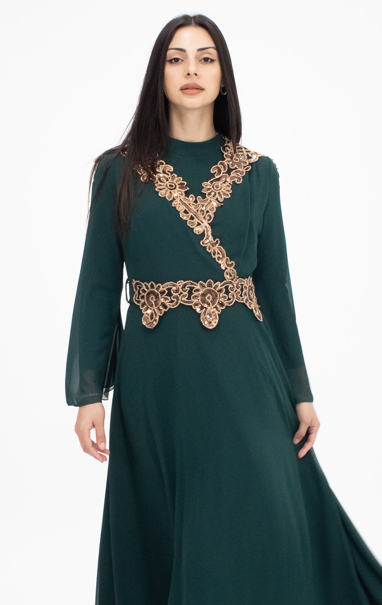Lyra dress - Dark Emerald
