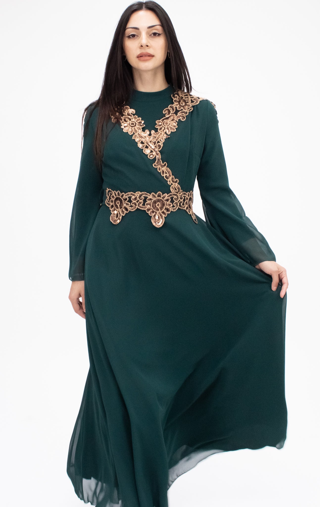Lyra dress - Dark Emerald