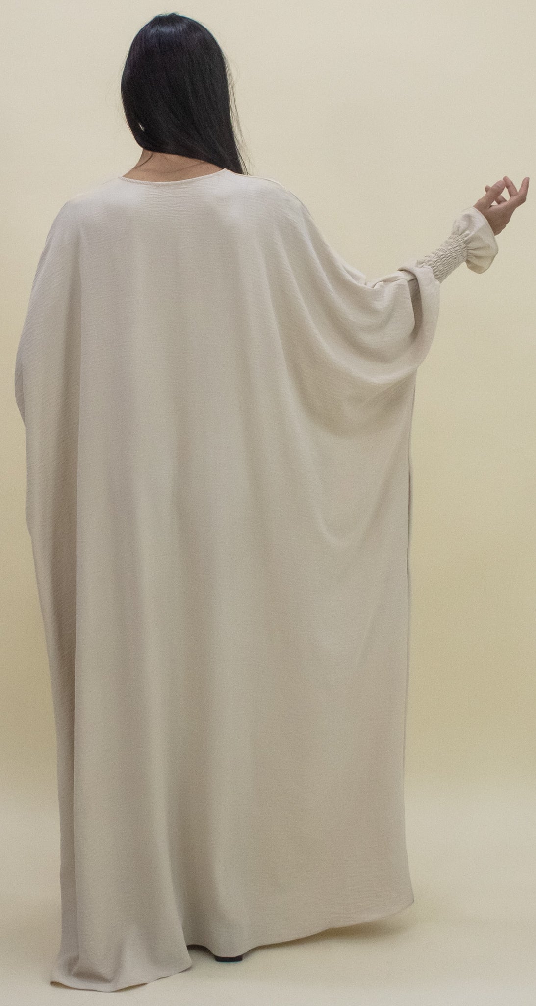 Amanah Ruffle Sleeve Abaya - (S/M)