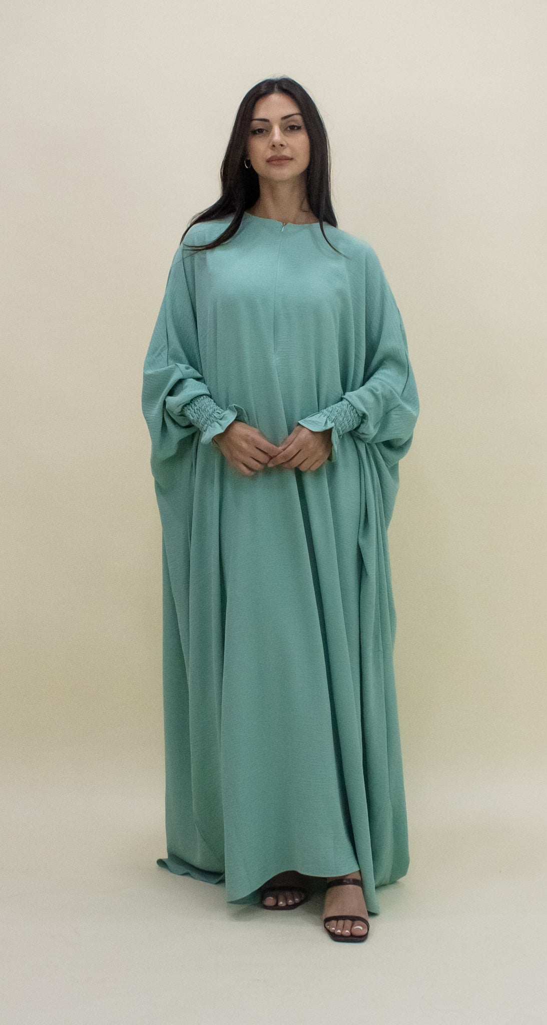 Amanah Ruffle Sleeve Abaya - (L/XL)