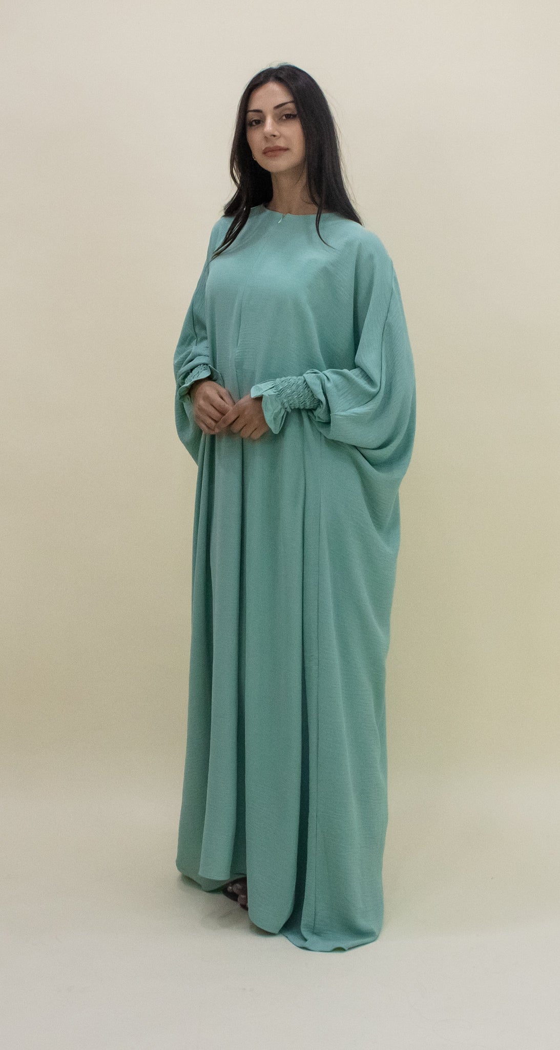 Amanah Ruffle Sleeve Abaya - (S/M)