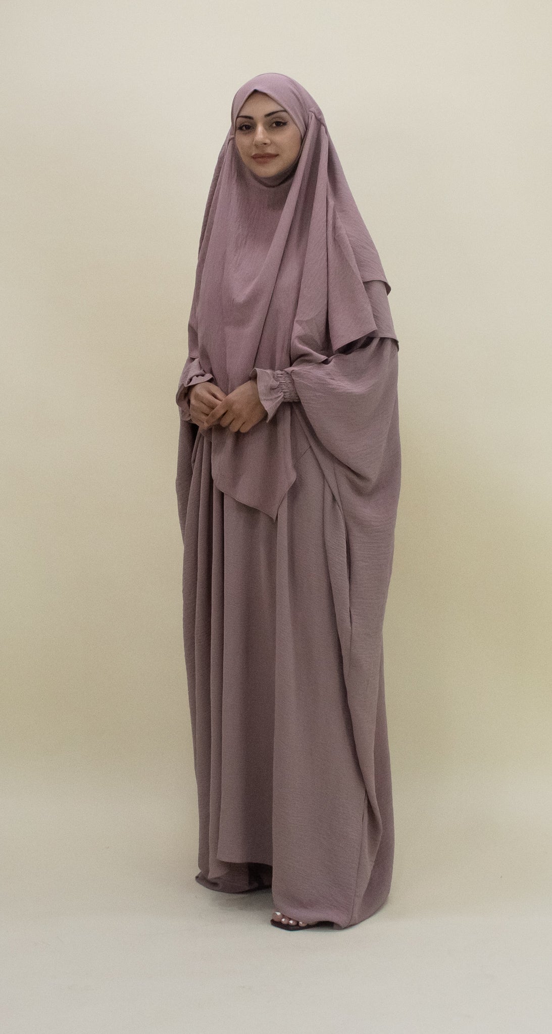 Amanah Ruffle Sleeve Abaya - (S/M)