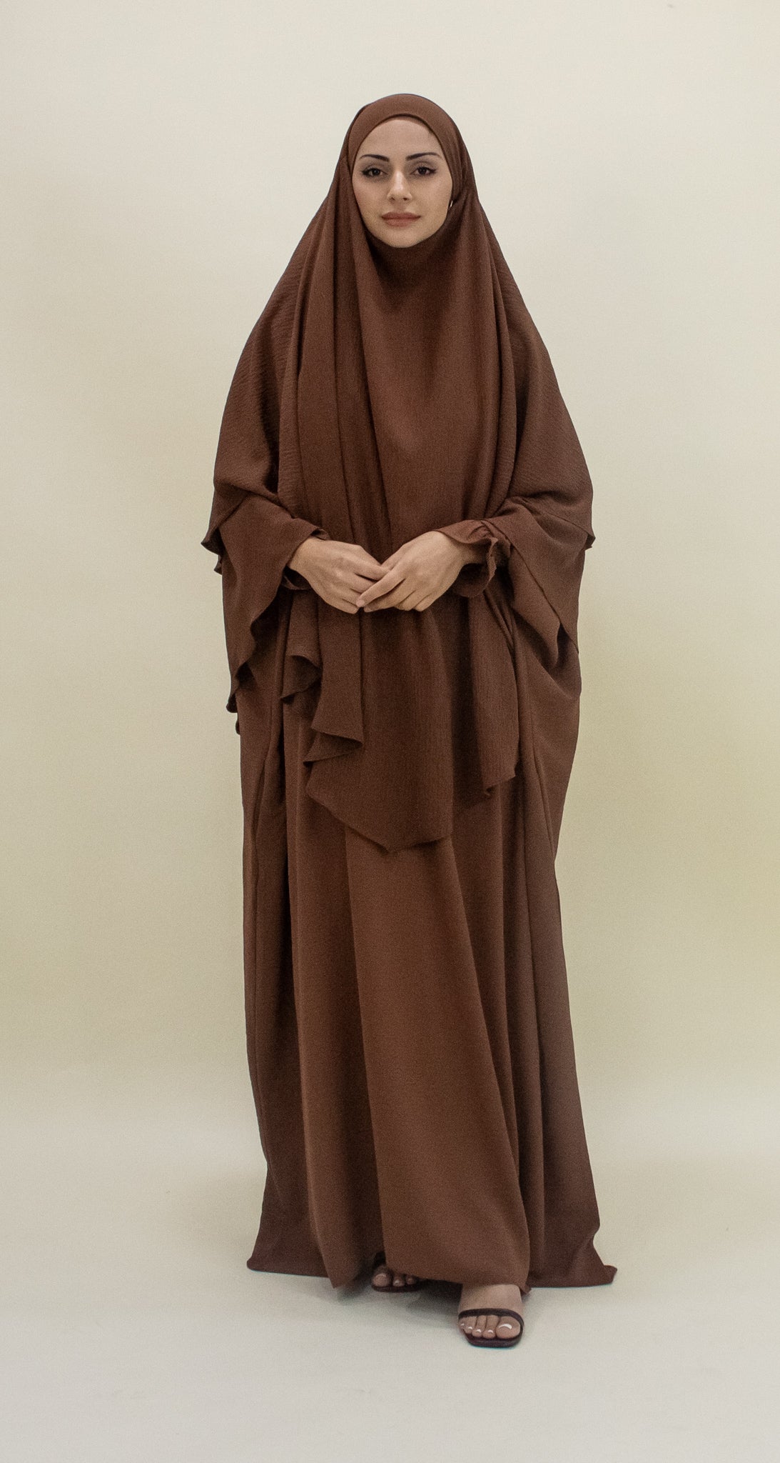 Amanah Ruffle Sleeve Abaya - (L/XL)