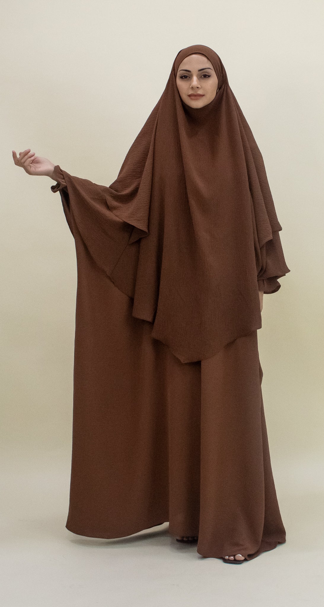 Amanah Ruffle Sleeve Abaya - (L/XL)