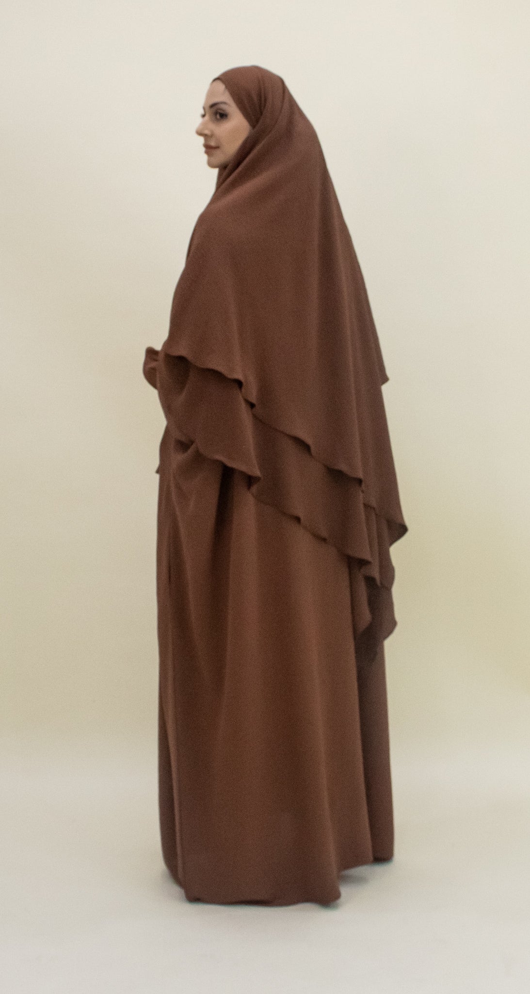 Amanah Ruffle Sleeve Abaya - (L/XL)