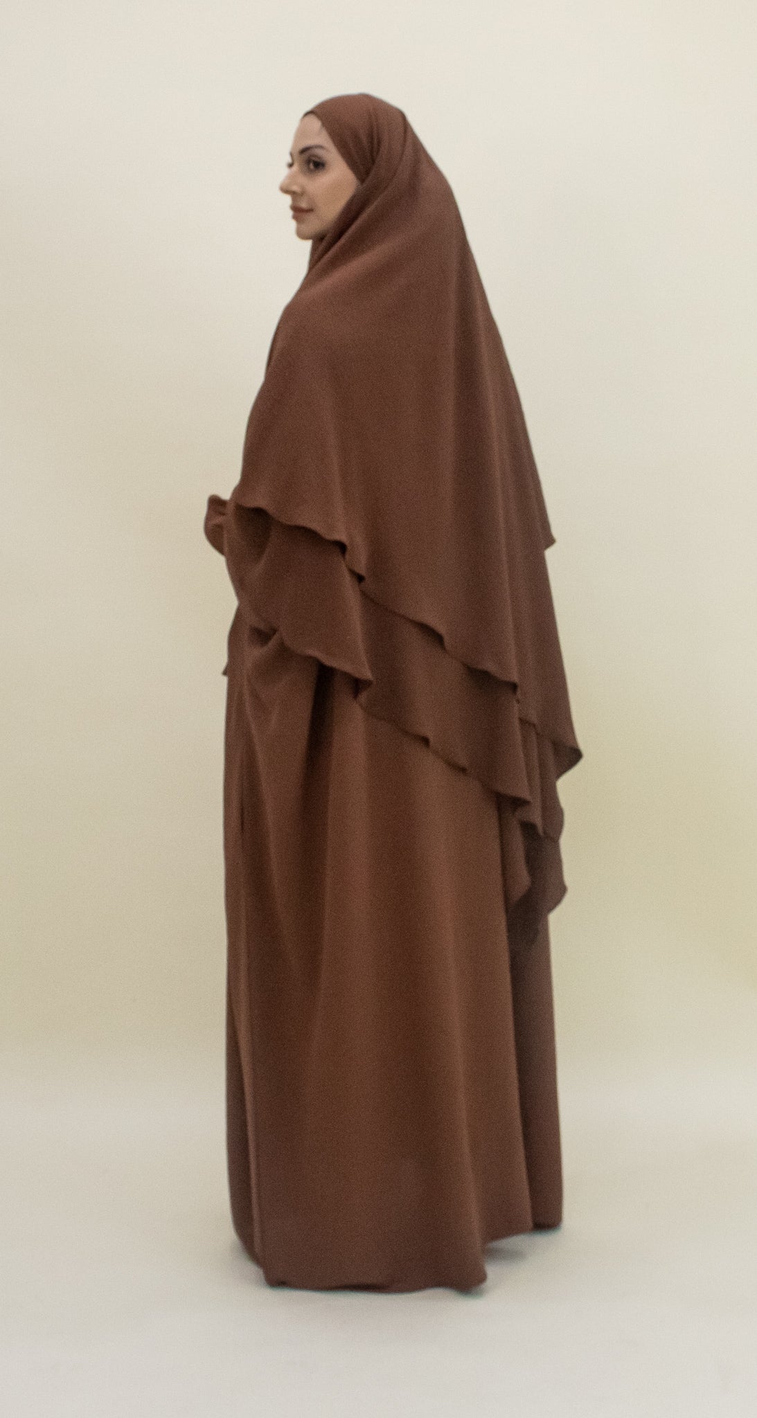 Amanah Ruffle Sleeve Abaya - (S/M)