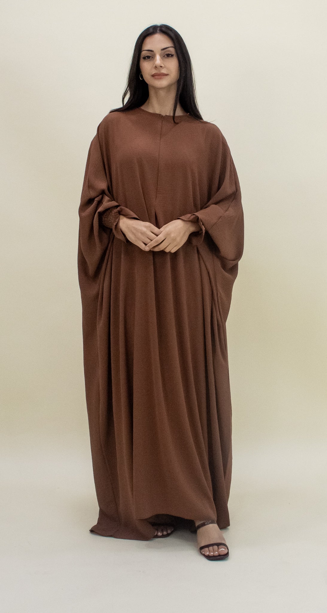 Amanah Ruffle Sleeve Abaya - (S/M)