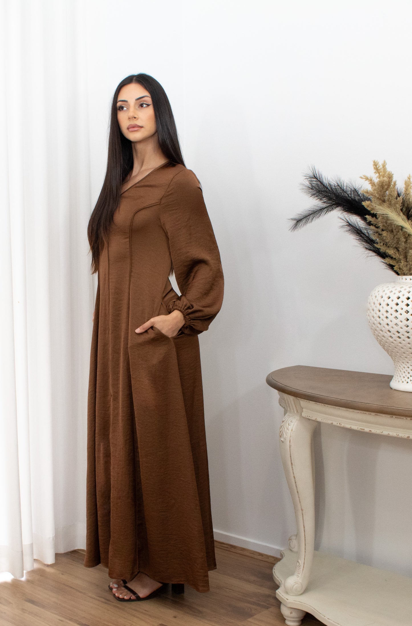 Laylah Dress - Brown