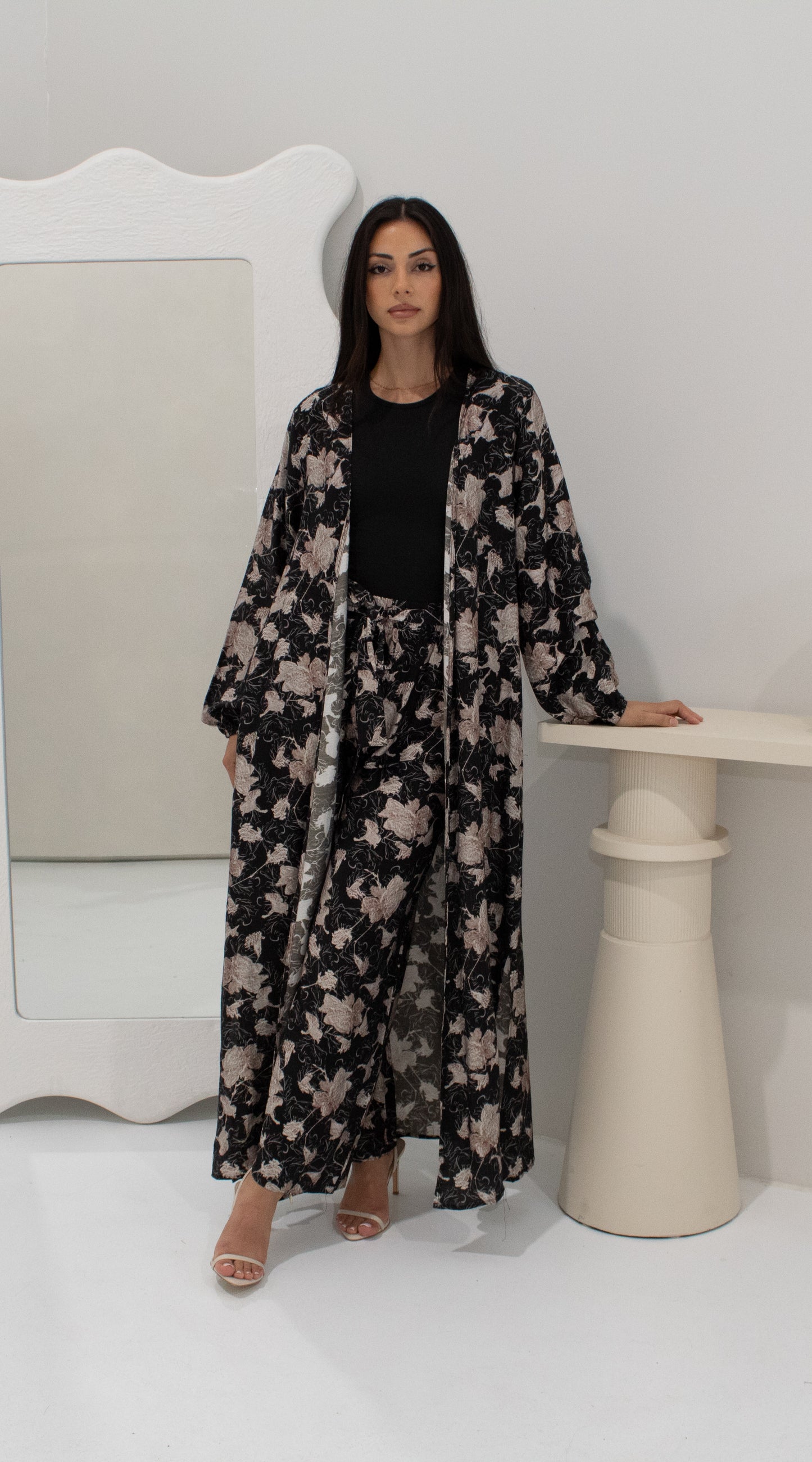 Elena Floral Set - Black
