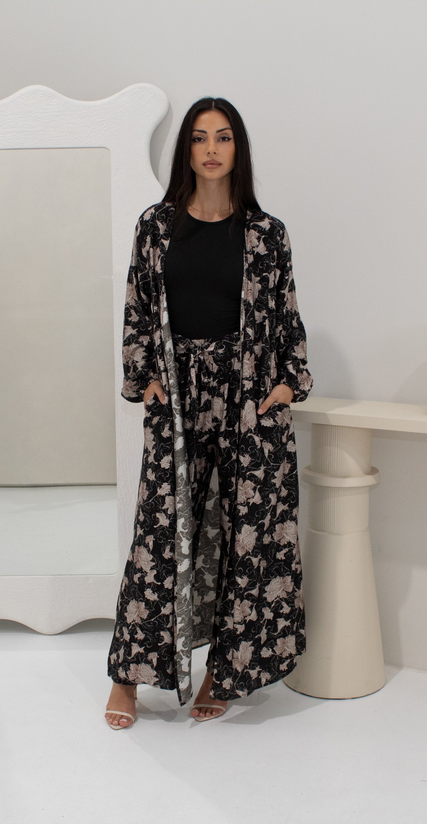 Elena Floral Set - Black