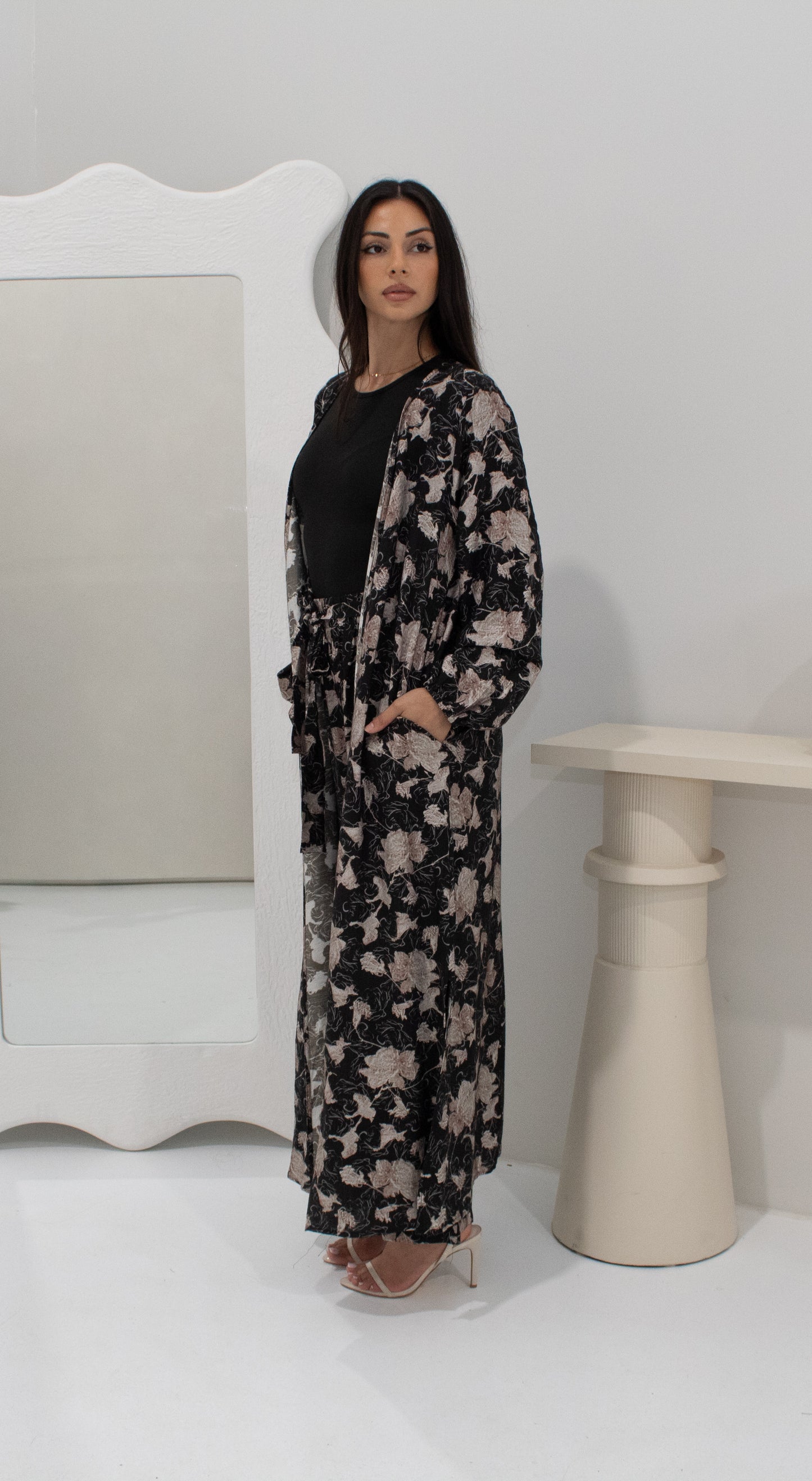 Elena Floral Set - Black