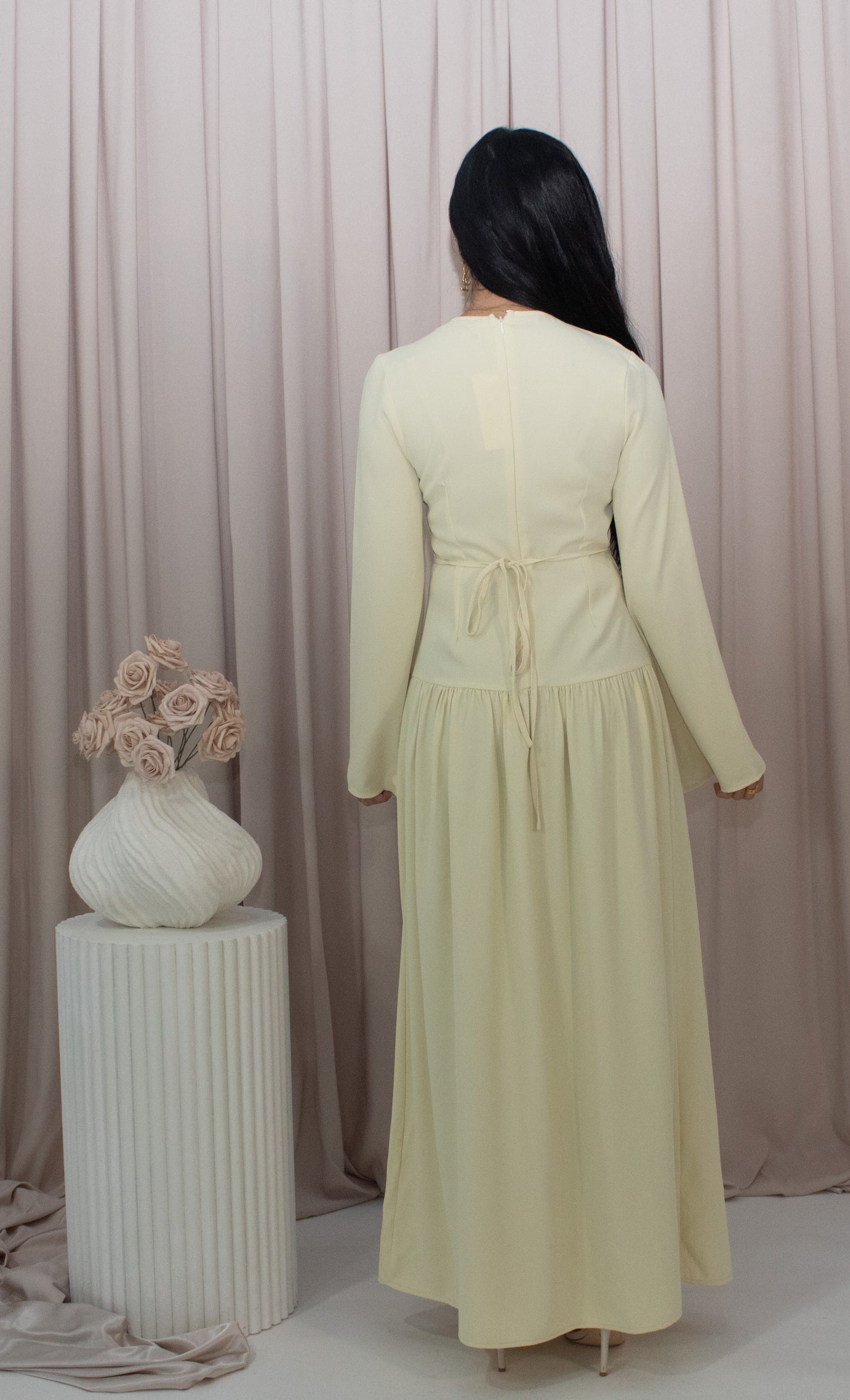 Aniq Dress - Ivory