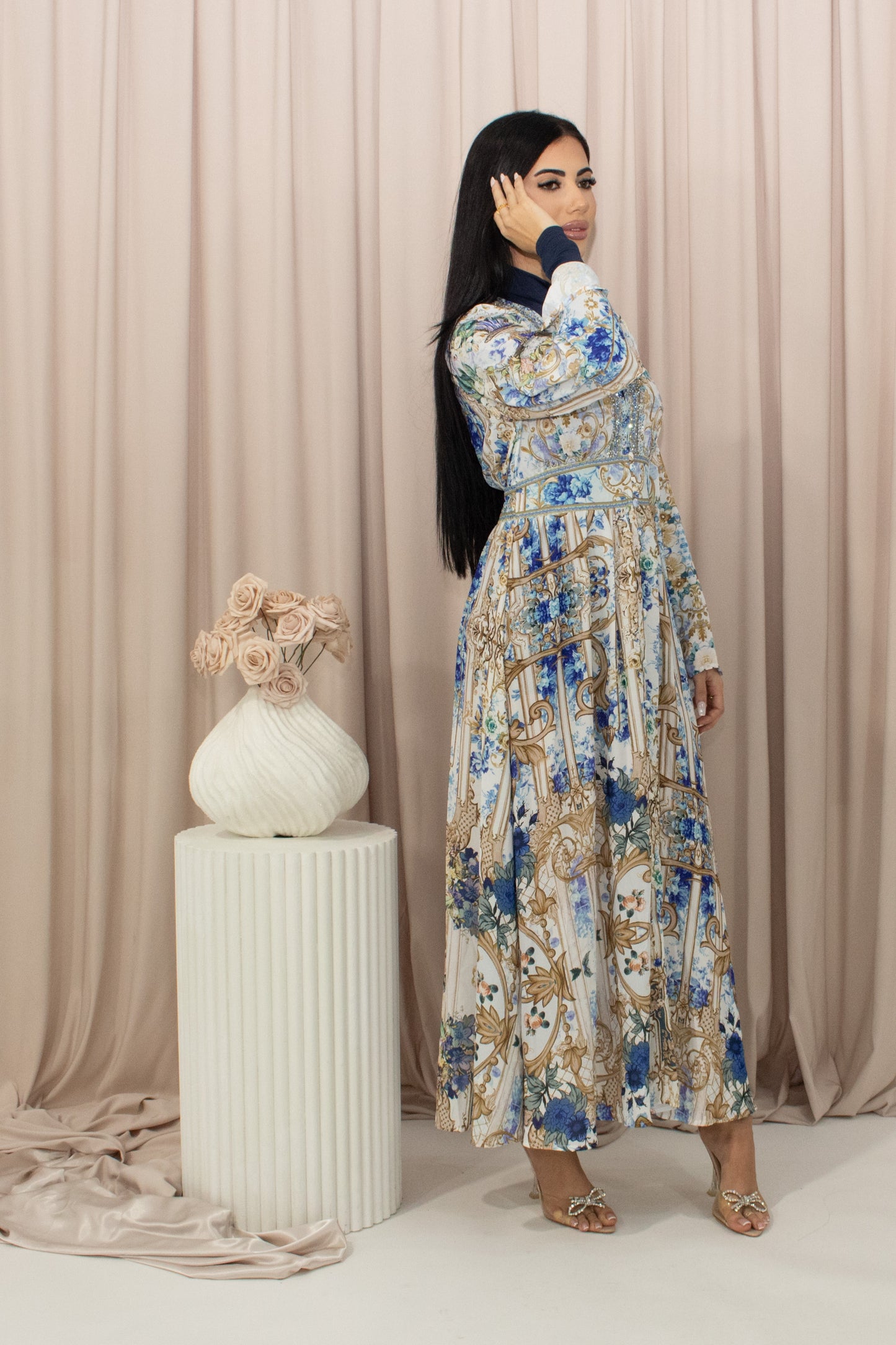 Gemstone Dress - White