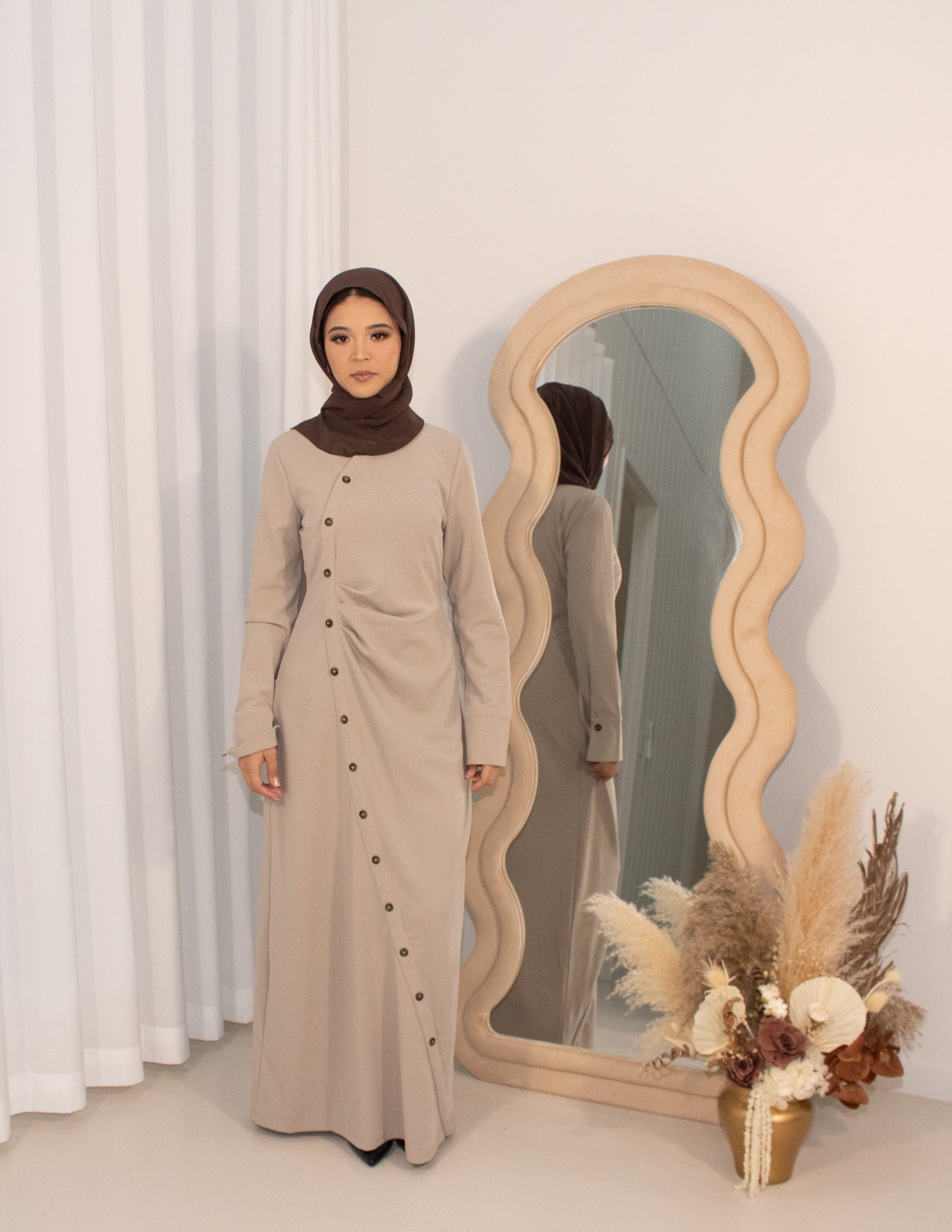 Mirah Dress - Taupe