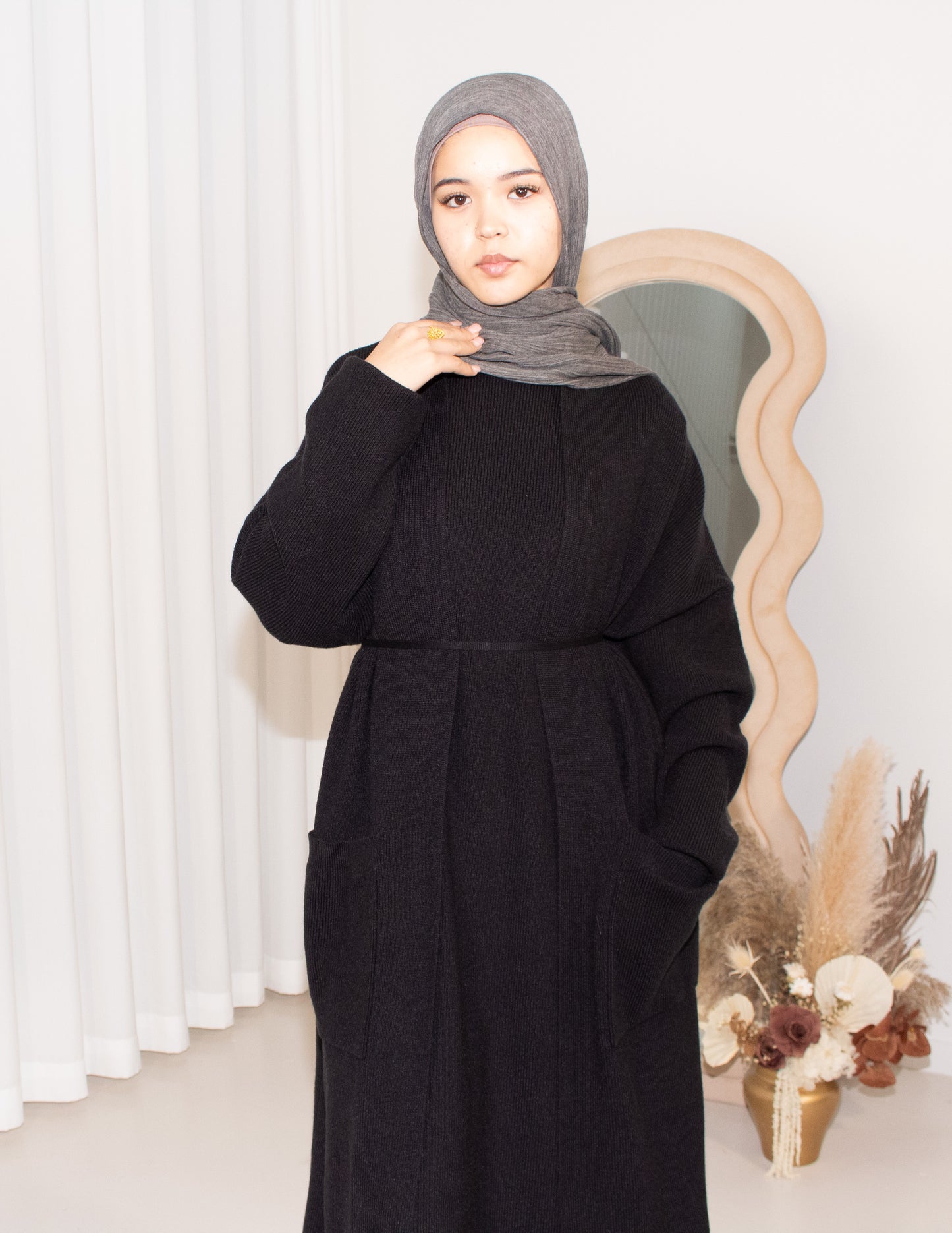 Knit Two Piece Set - Black