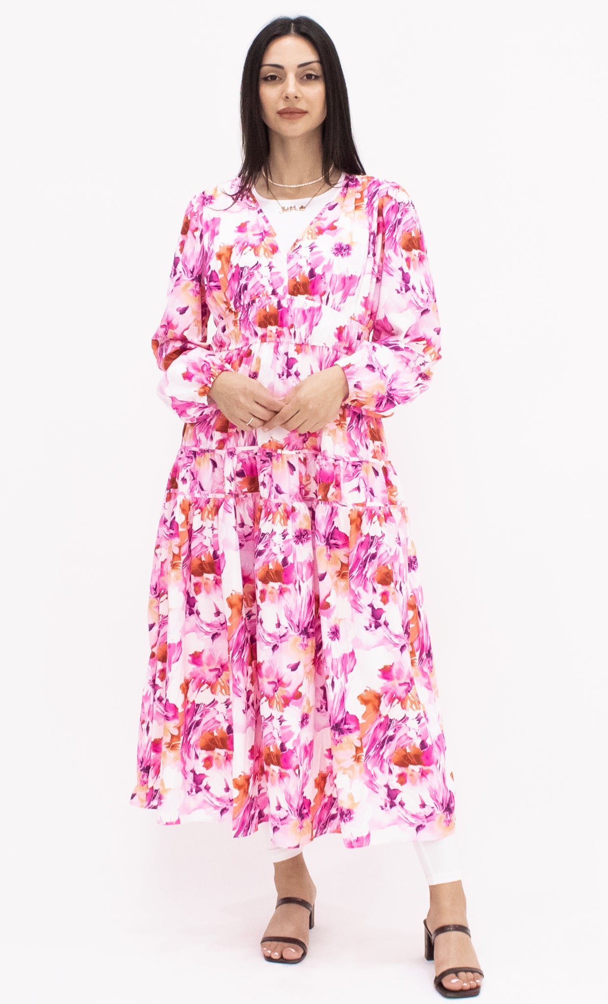 Brooke Tiered dress - Pink