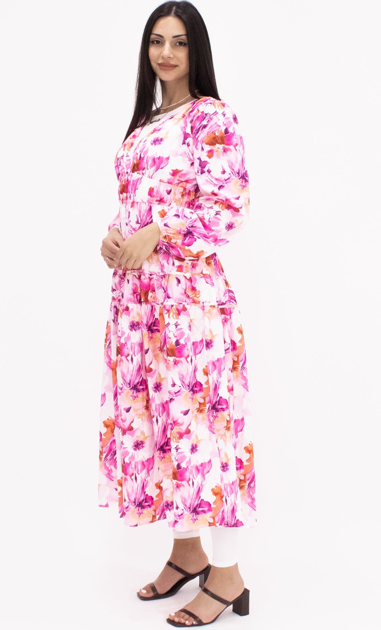 Brooke Tiered dress - Pink