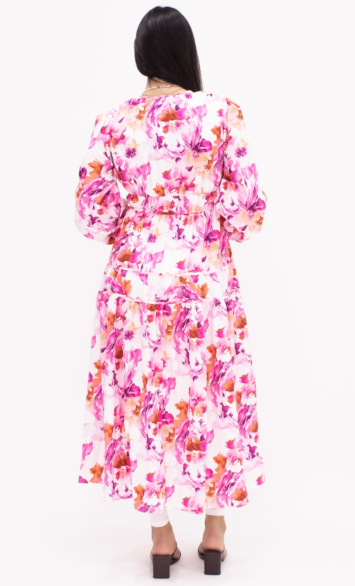 Brooke Tiered dress - Pink
