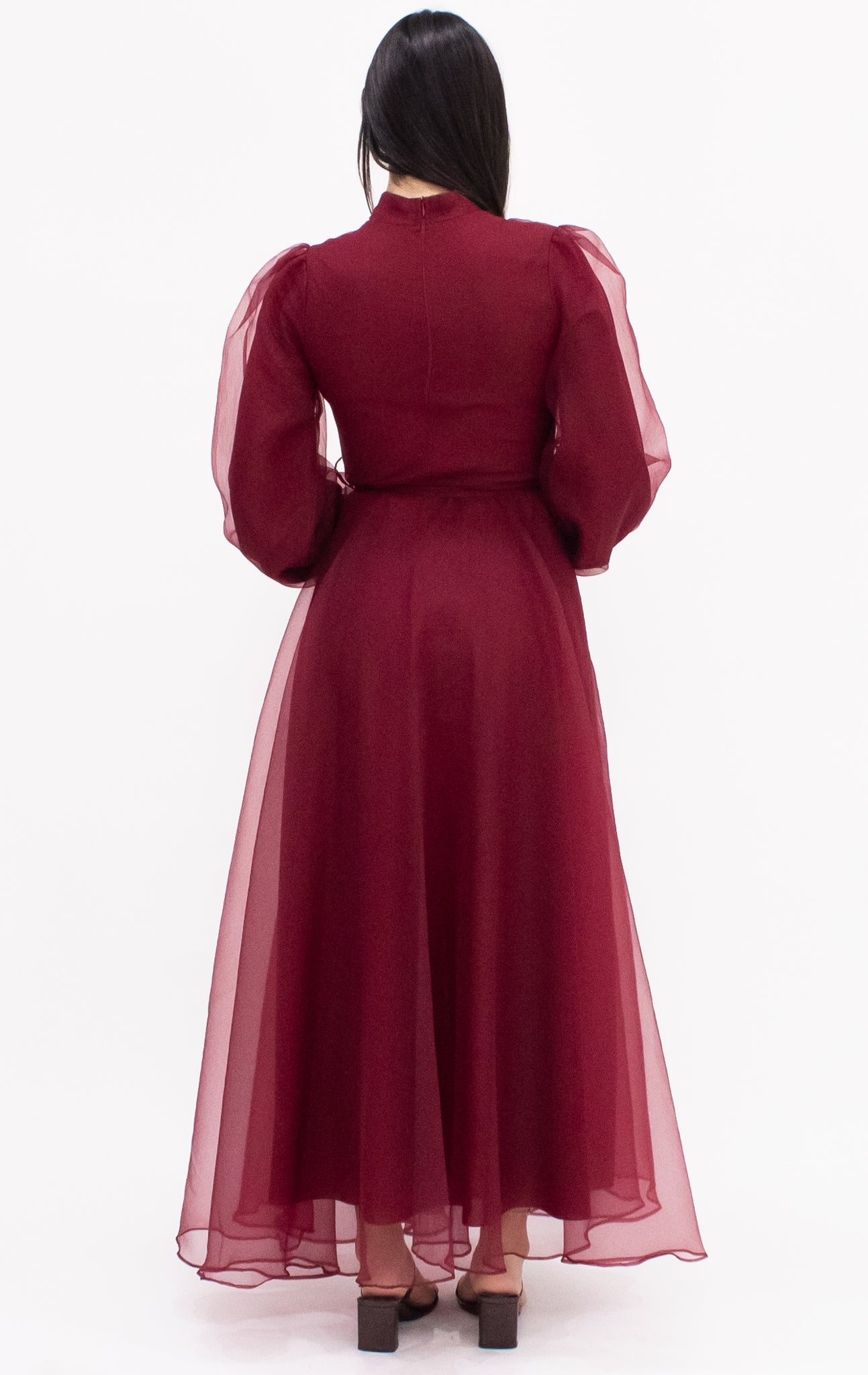 Mariana glittery gown - Maroon