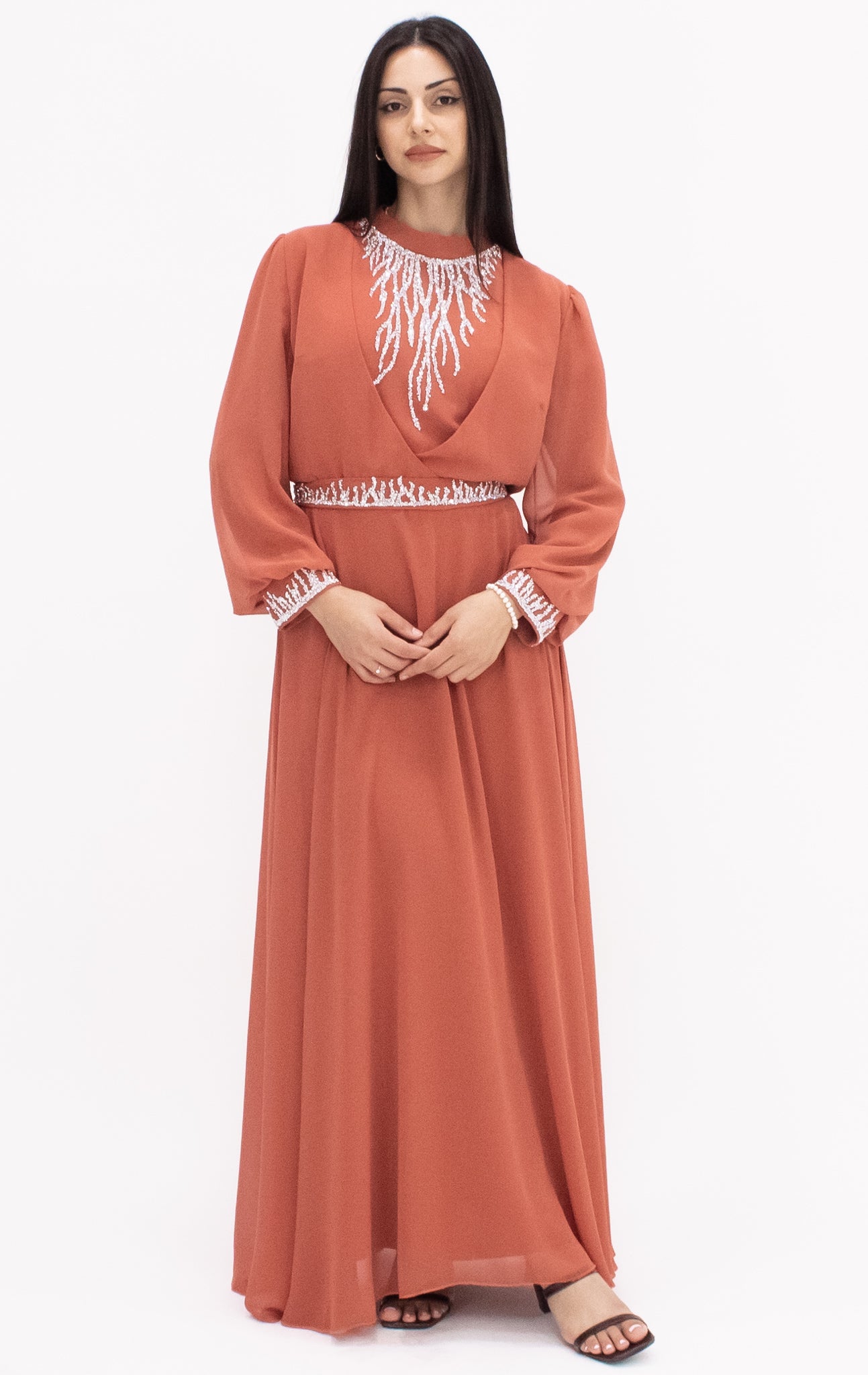 Savannah gown - Coral