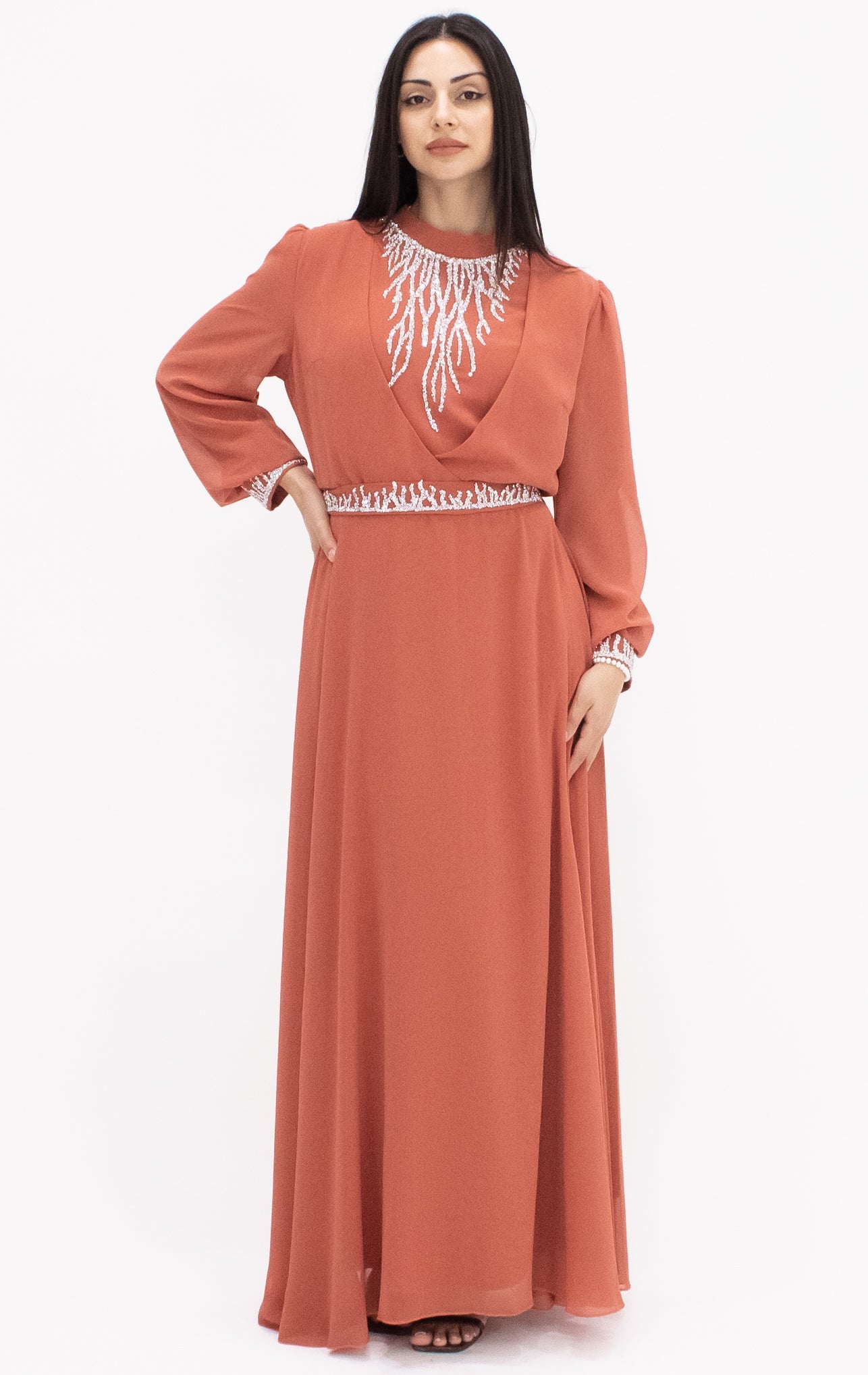 Savannah gown - Coral