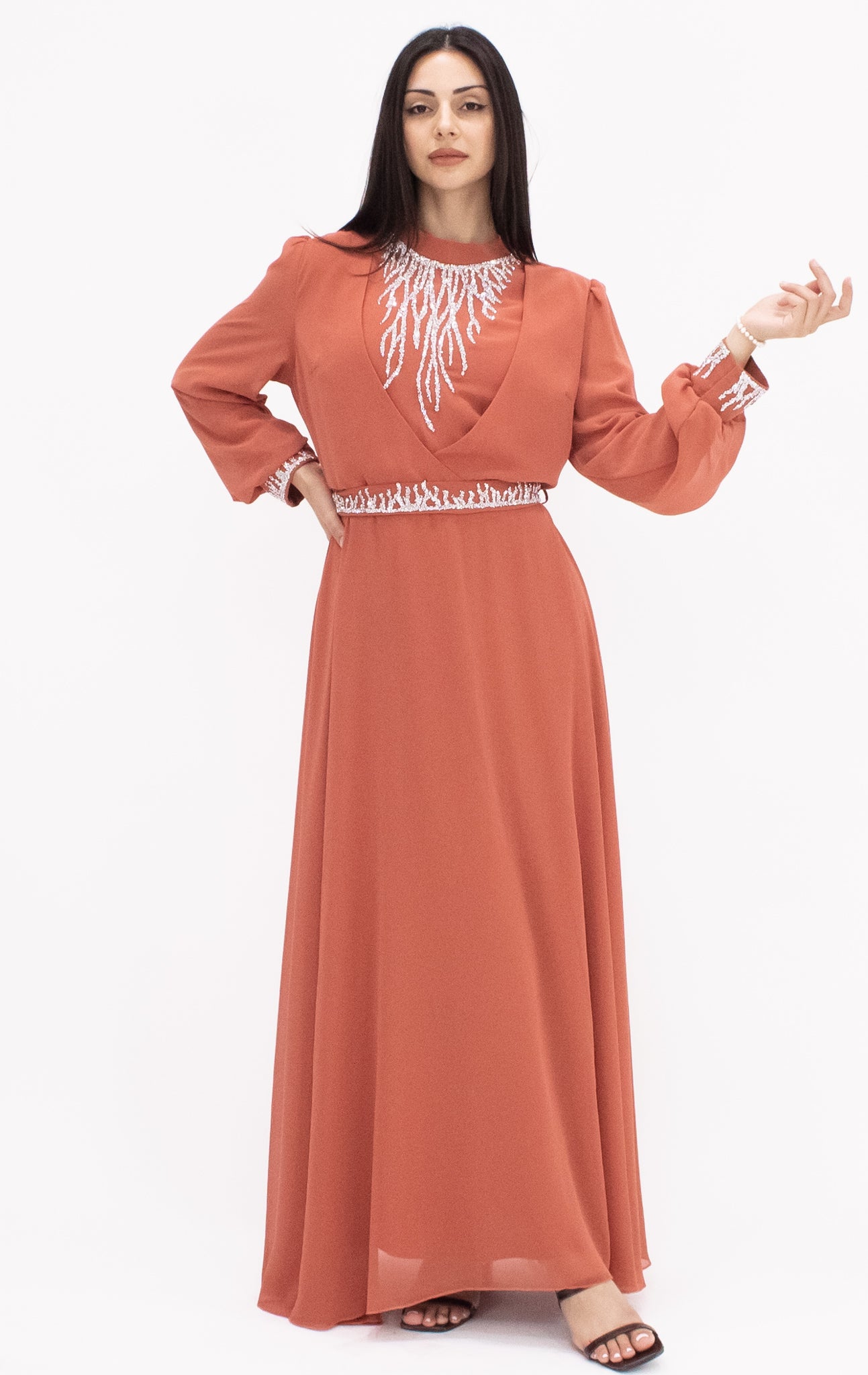 Savannah gown - Coral