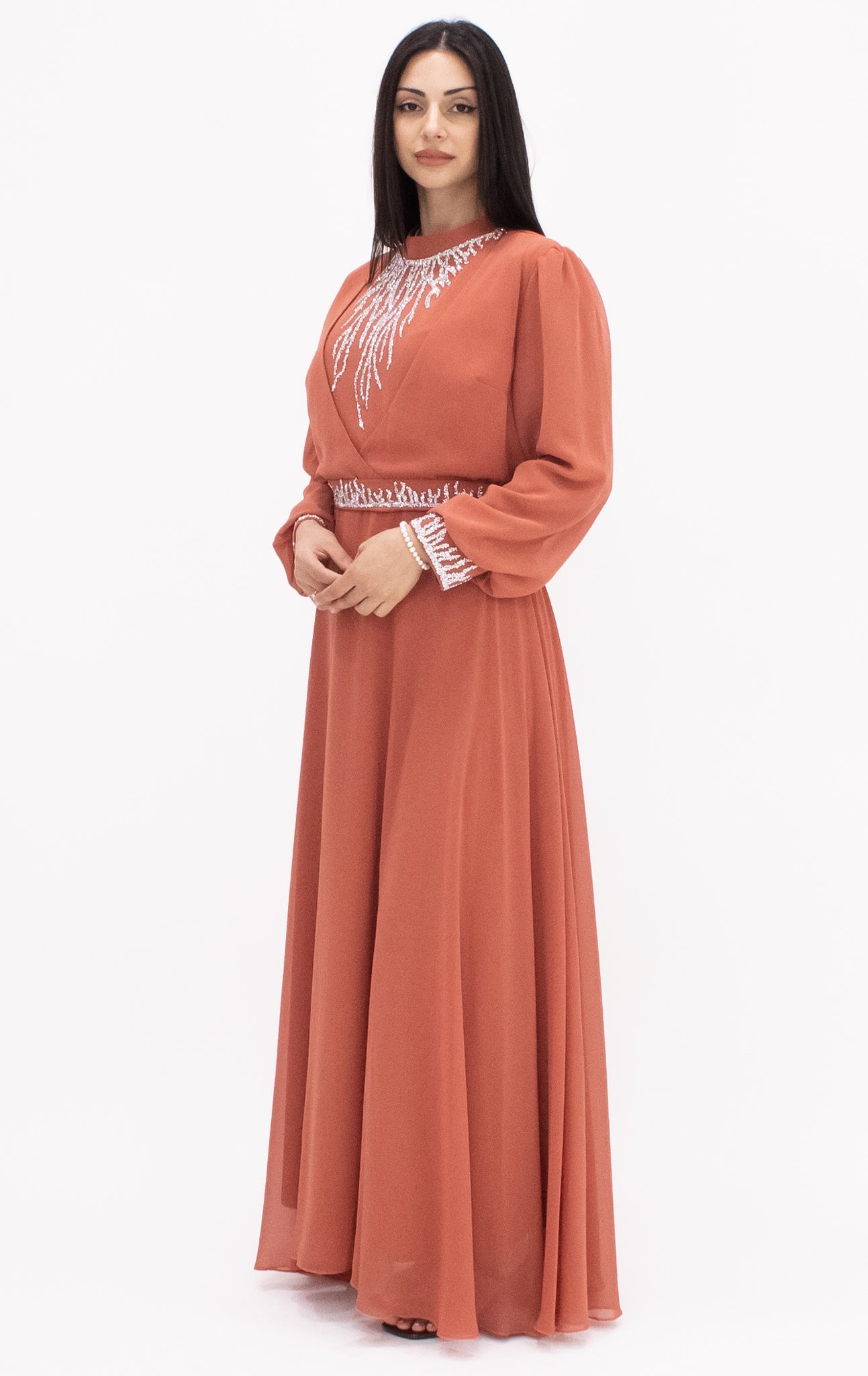 Savannah gown - Coral