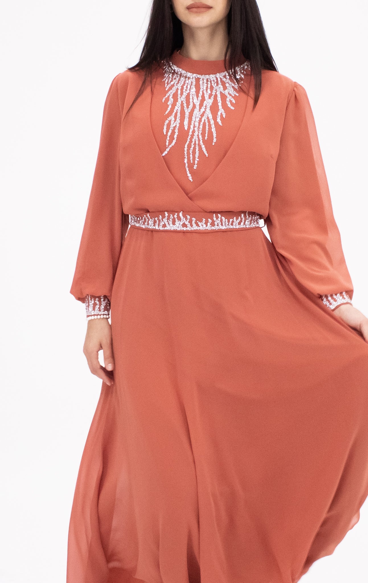 Savannah gown - Coral