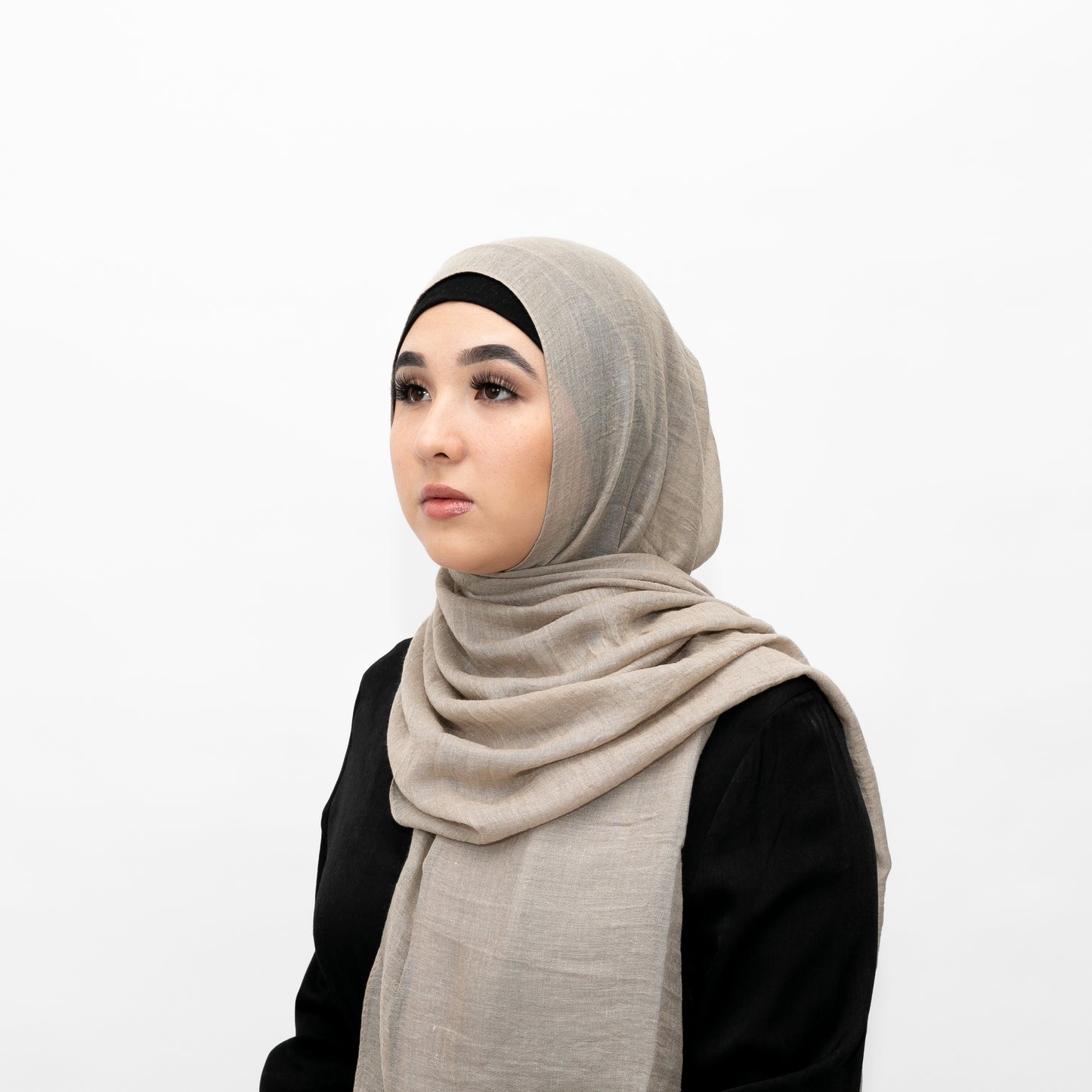 Beige Cotton Hijab