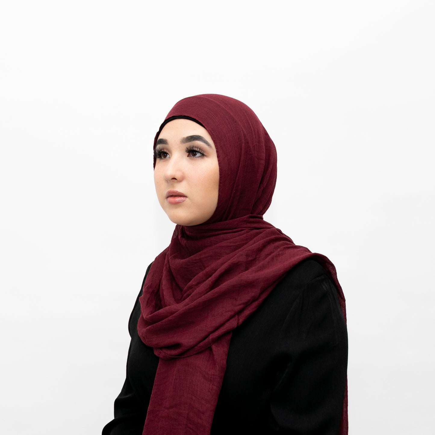 Maroon Cotton Hijab