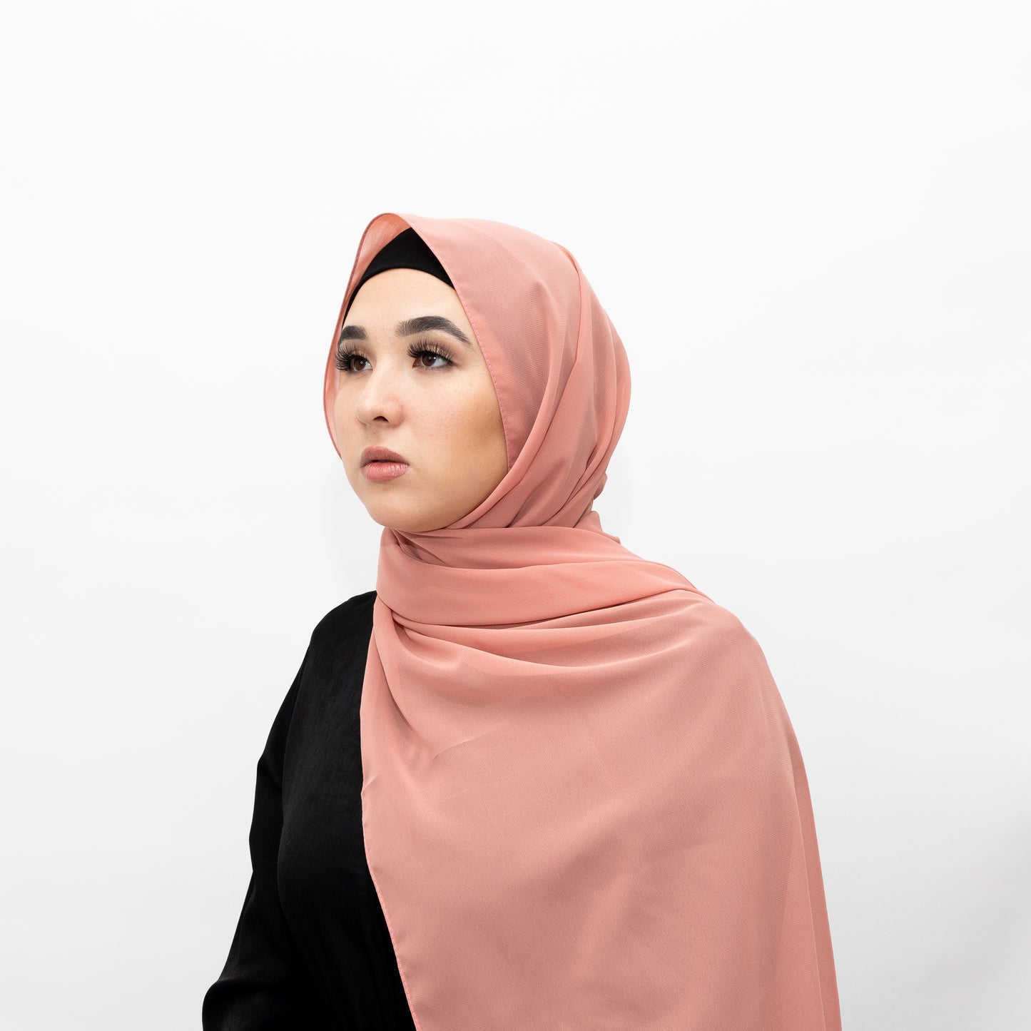Salmon Chiffon Hijab